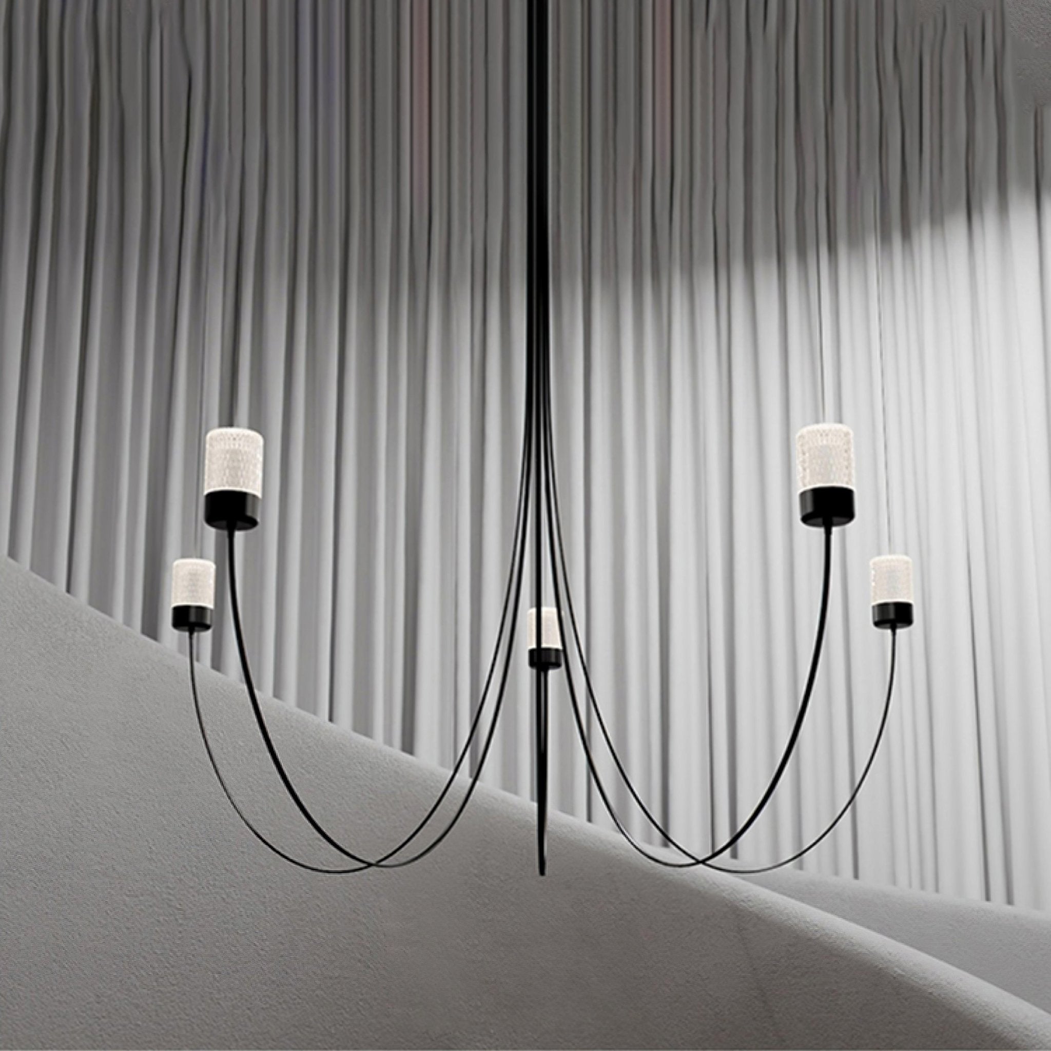 Lustra Kronleuchter Schwingende Eleganz Glas-Letslighting