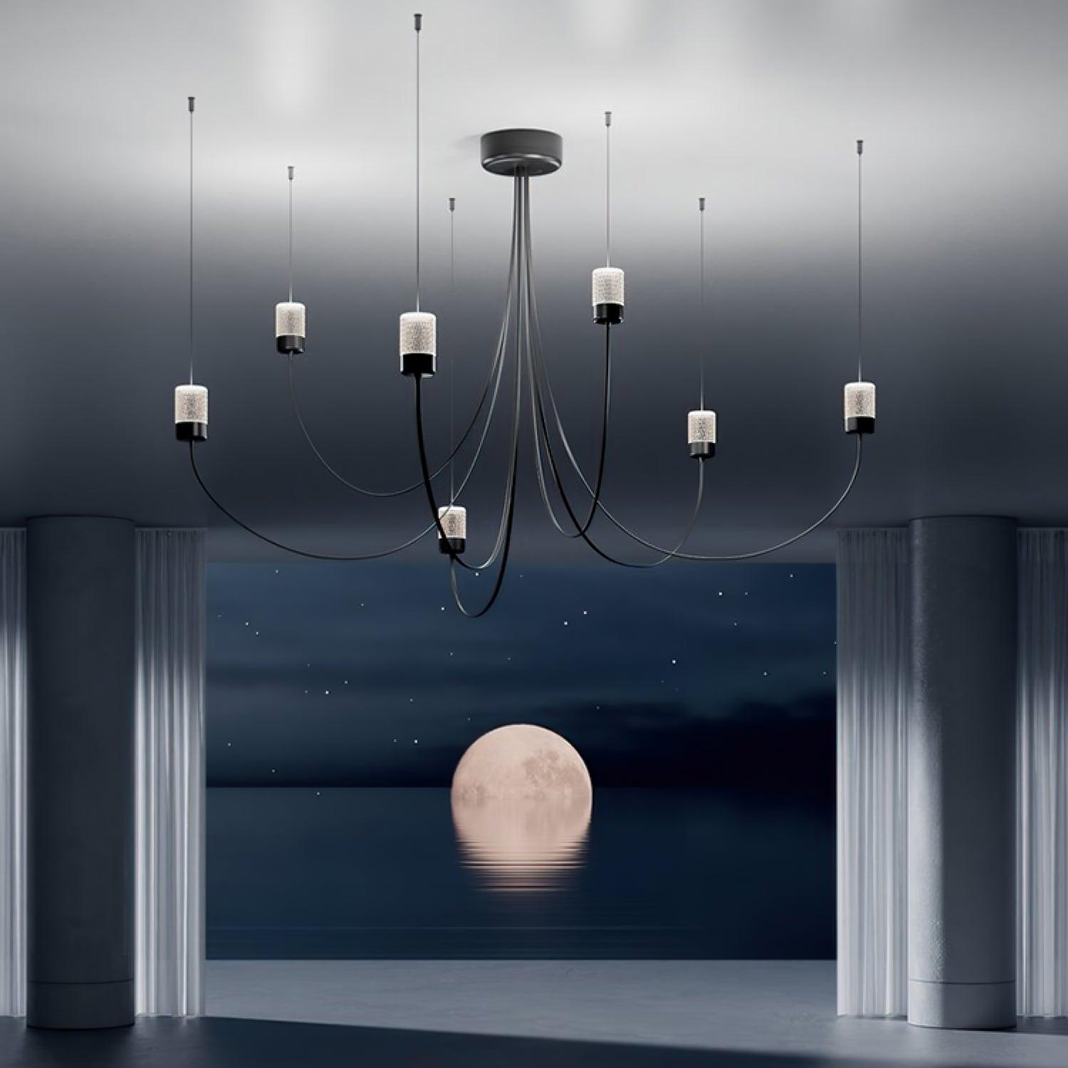 Lustra Kronleuchter Schwingende Eleganz Glas-Letslighting