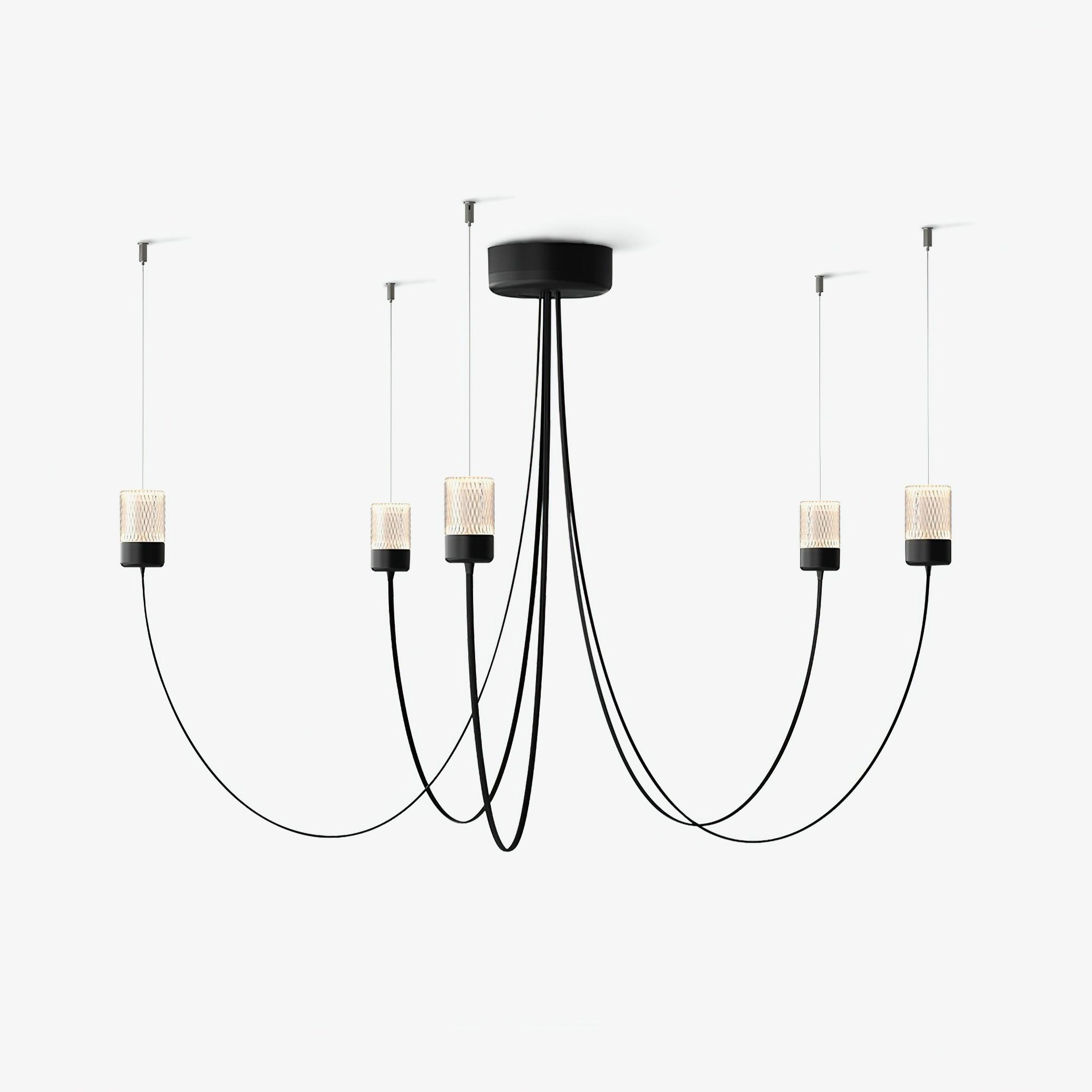 Lustra Kronleuchter Schwingende Eleganz Glas-Letslighting