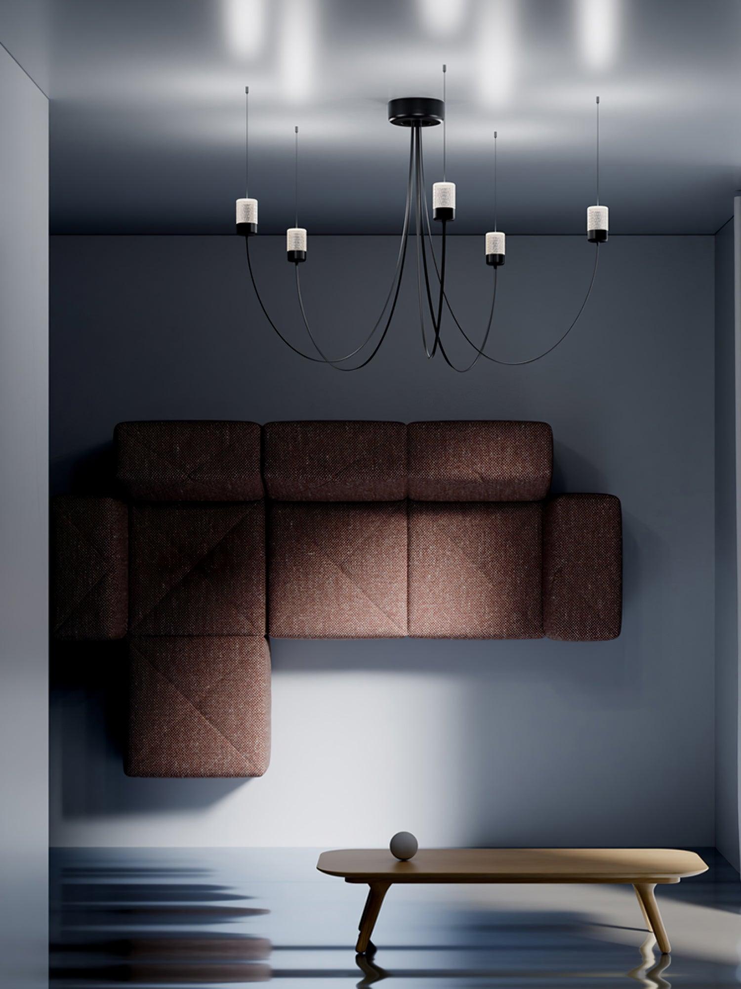 Lustra Kronleuchter Schwingende Eleganz Glas-Letslighting