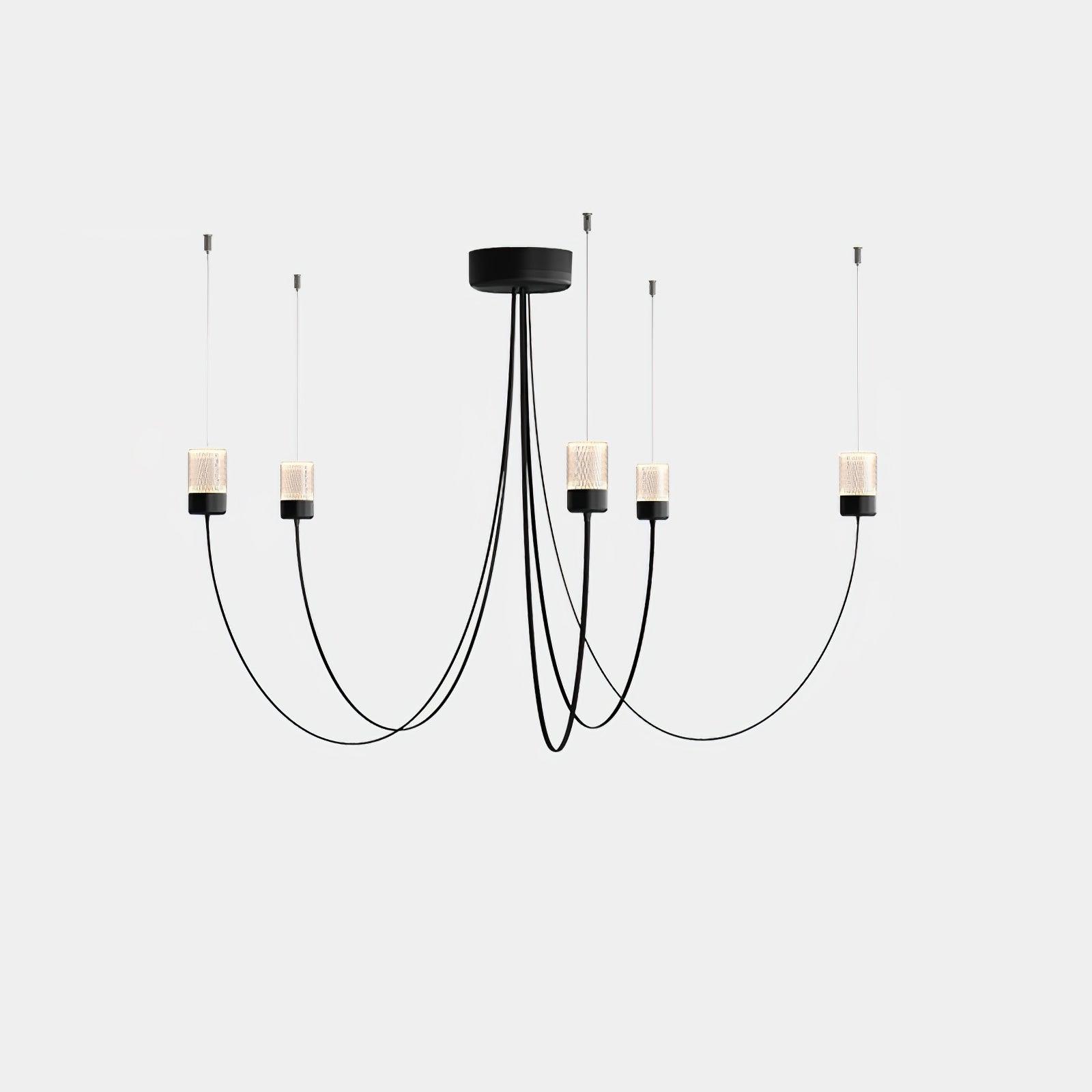 Lustra Kronleuchter Schwingende Eleganz Glas-Letslighting