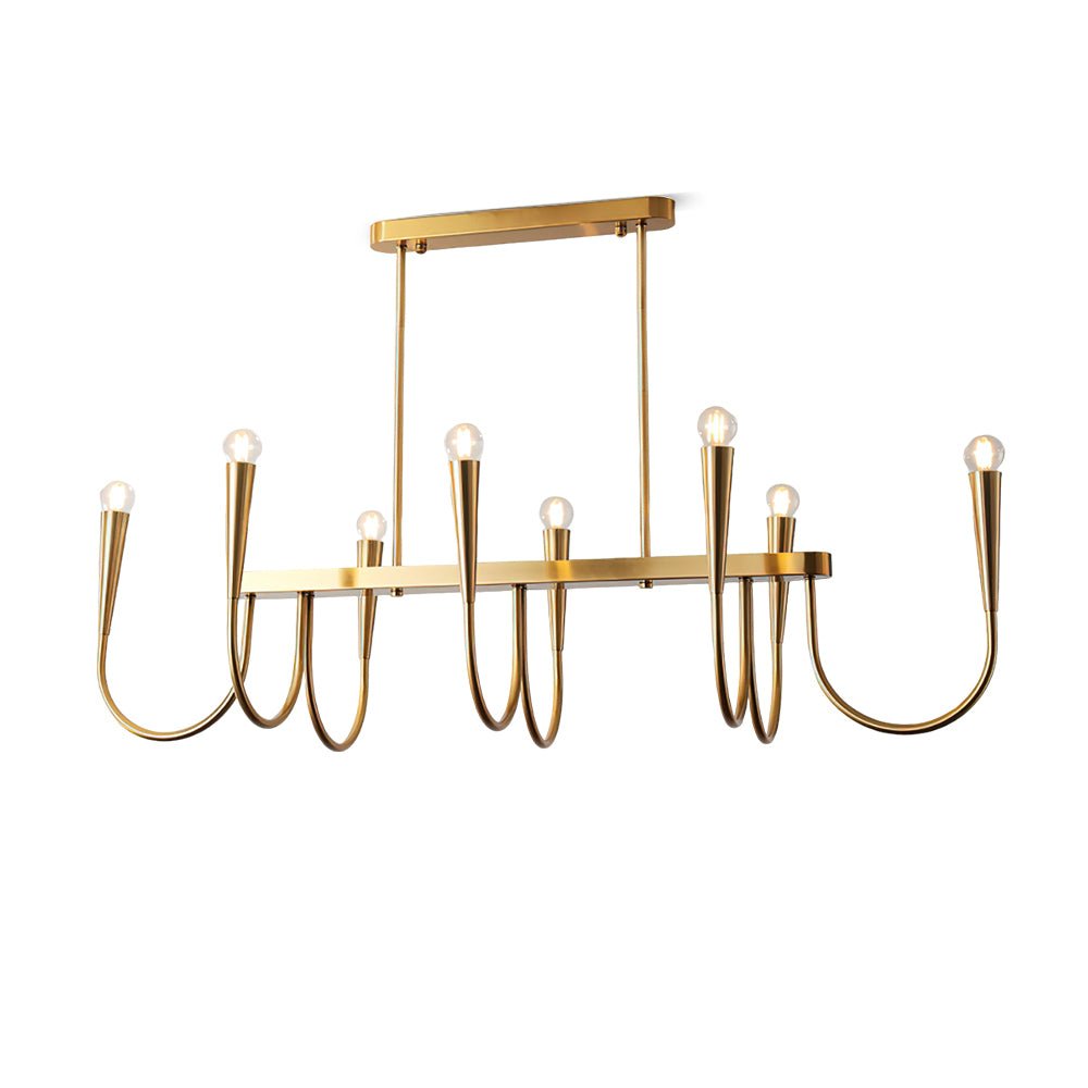 Lustra Kronleuchter Gold Symphony Geschwungen Elegant-Letslighting