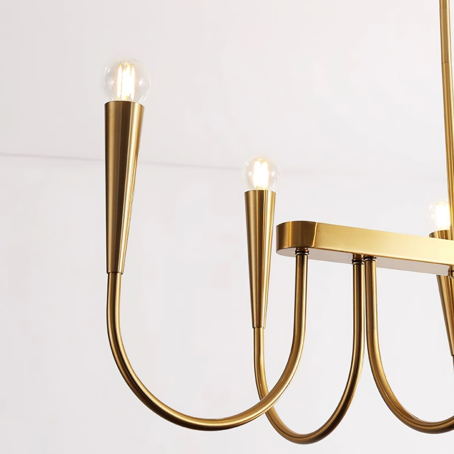 Lustra Kronleuchter Gold Symphony Geschwungen Elegant-Letslighting
