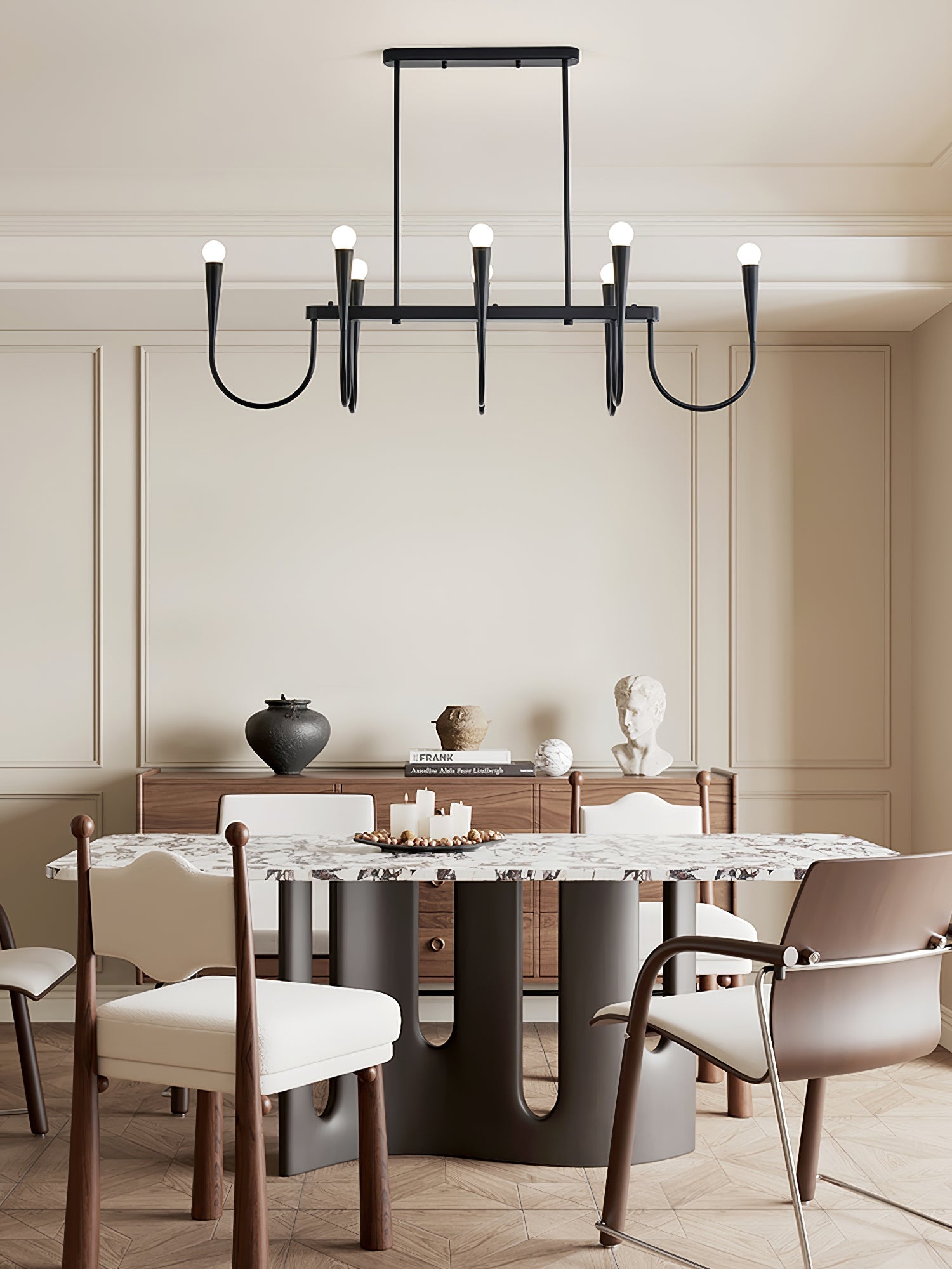 Lustra Kronleuchter Gold Symphony Geschwungen Elegant-Letslighting