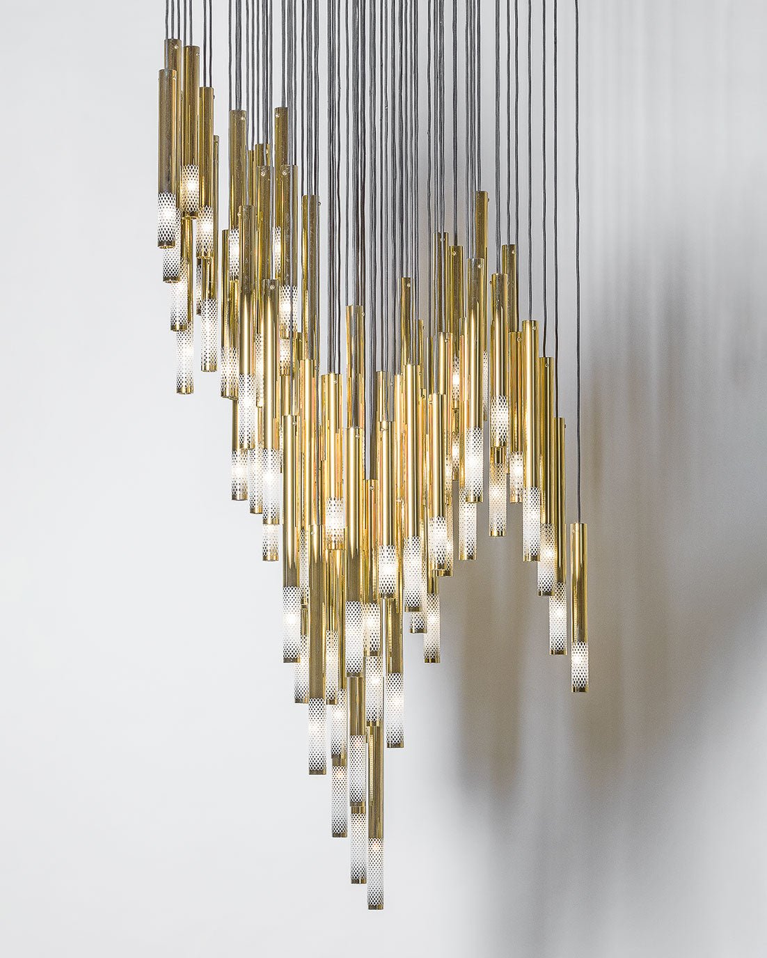 Ovynira Kronleuchter mit goldenen Stäben-Letslighting