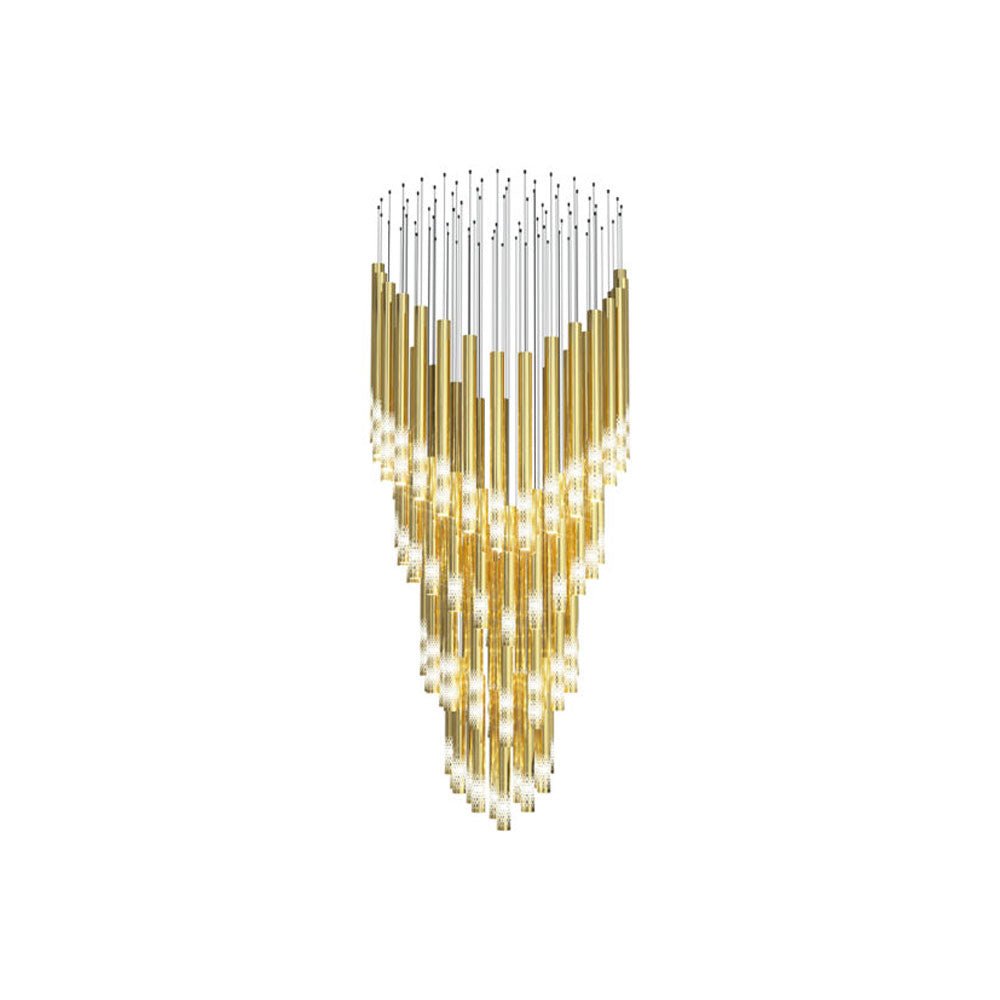 Ovynira Kronleuchter mit goldenen Stäben-Letslighting