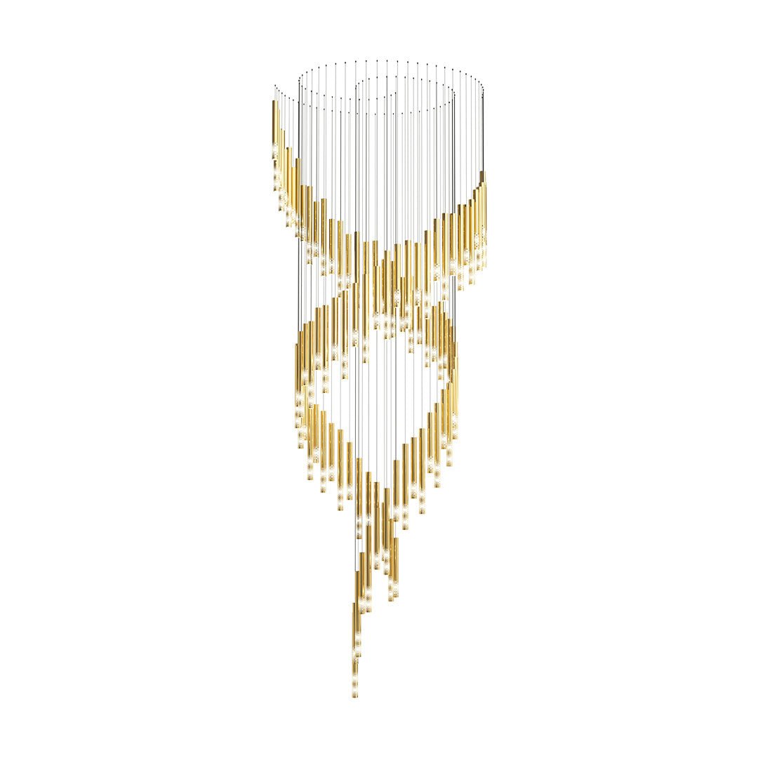 Ovynira Kronleuchter mit goldenen Stäben-Letslighting