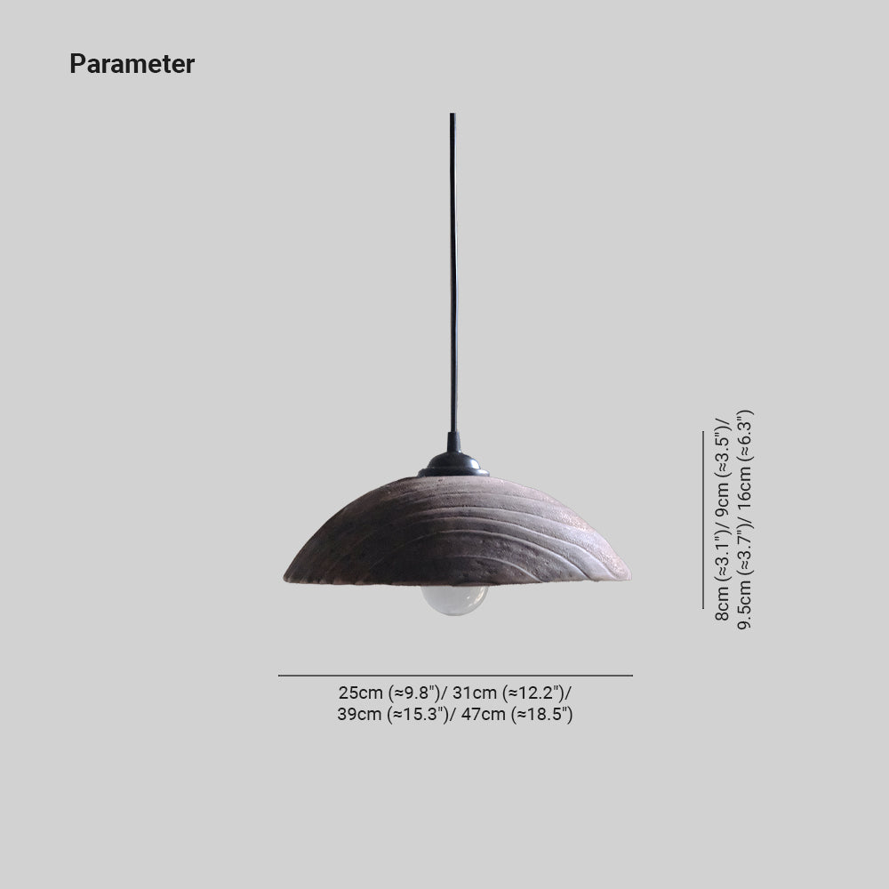 Silva Modern LED Pendelleuchte Braun Holz Wohnzimmer/Schlafzimmer