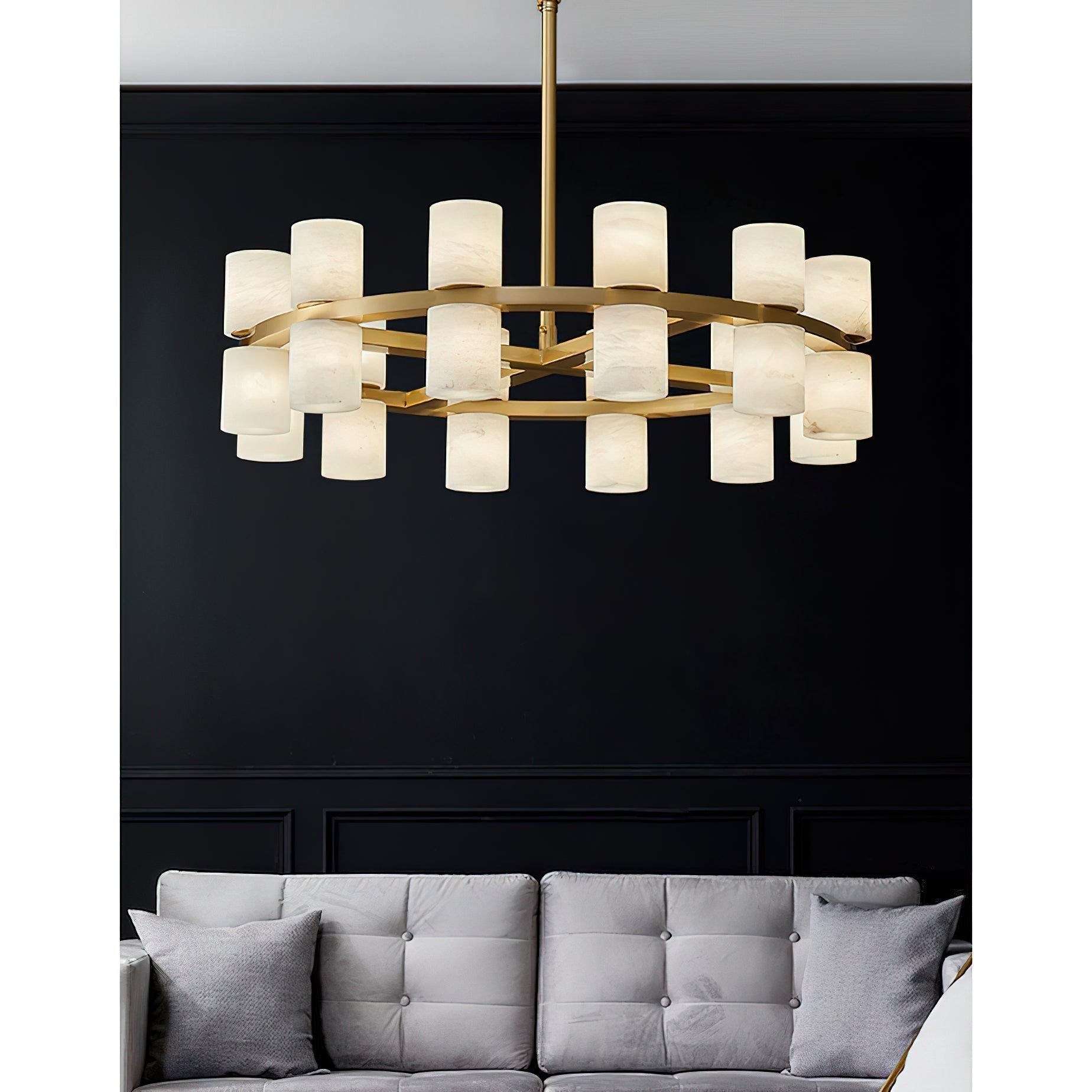 Etalir Postmodern Luxury Alabaster Chandelier - Letslighting