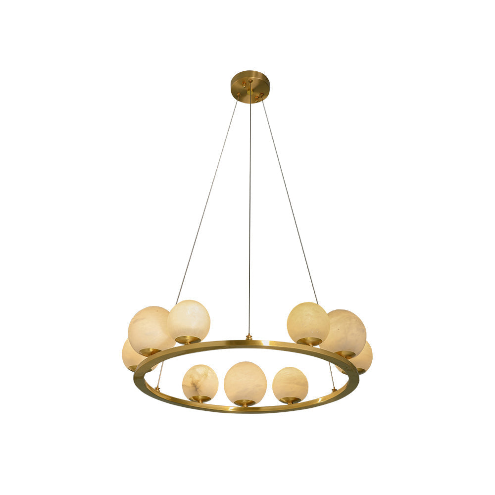 Ulmaran Premium Nordi Art Alabaster Chandelier - Letslighting