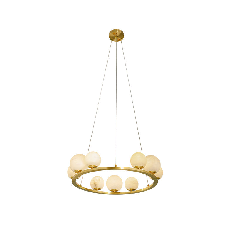 Ulmaran Premium Nordi Art Alabaster Chandelier - Letslighting