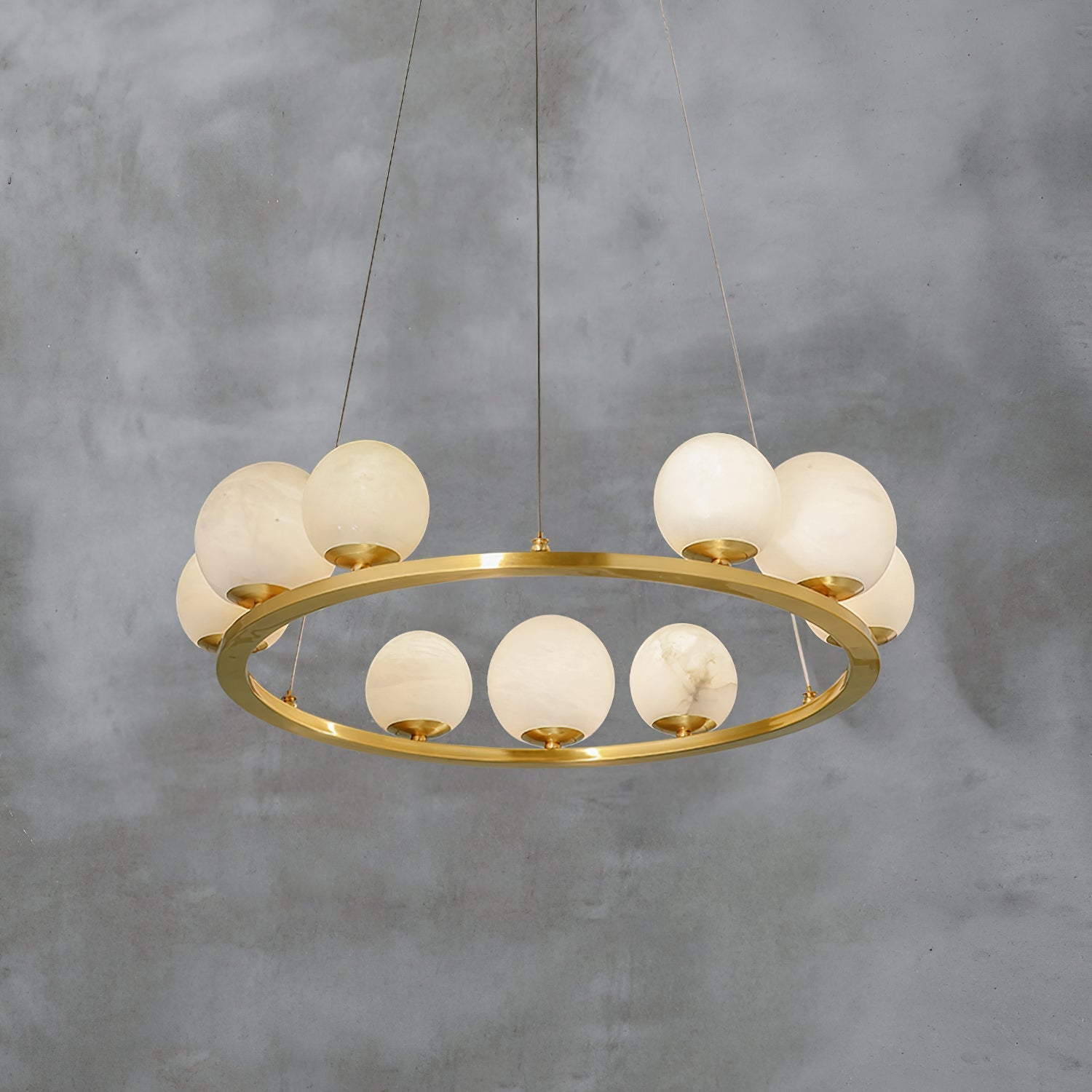 Ulmaran Premium Nordi Art Alabaster Chandelier - Letslighting