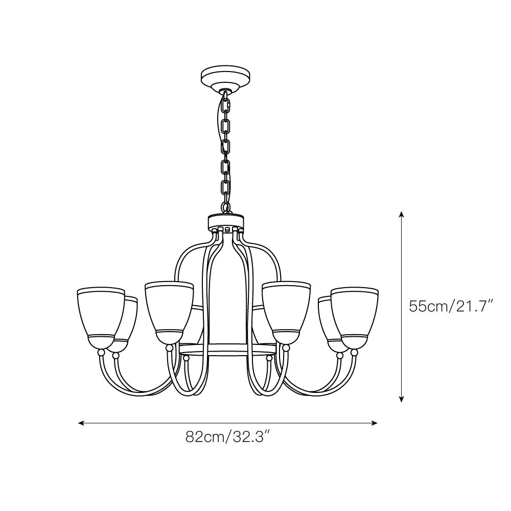 Caraeara Postmoderner Luxus Glas Kronleuchter-Letslighting