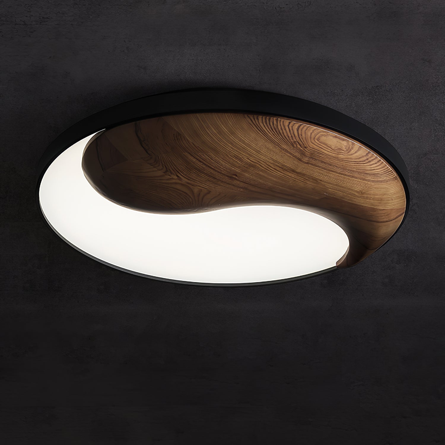 Ivelor Moderne Minimalistische Deckenleuchte aus Holz-Letslighting