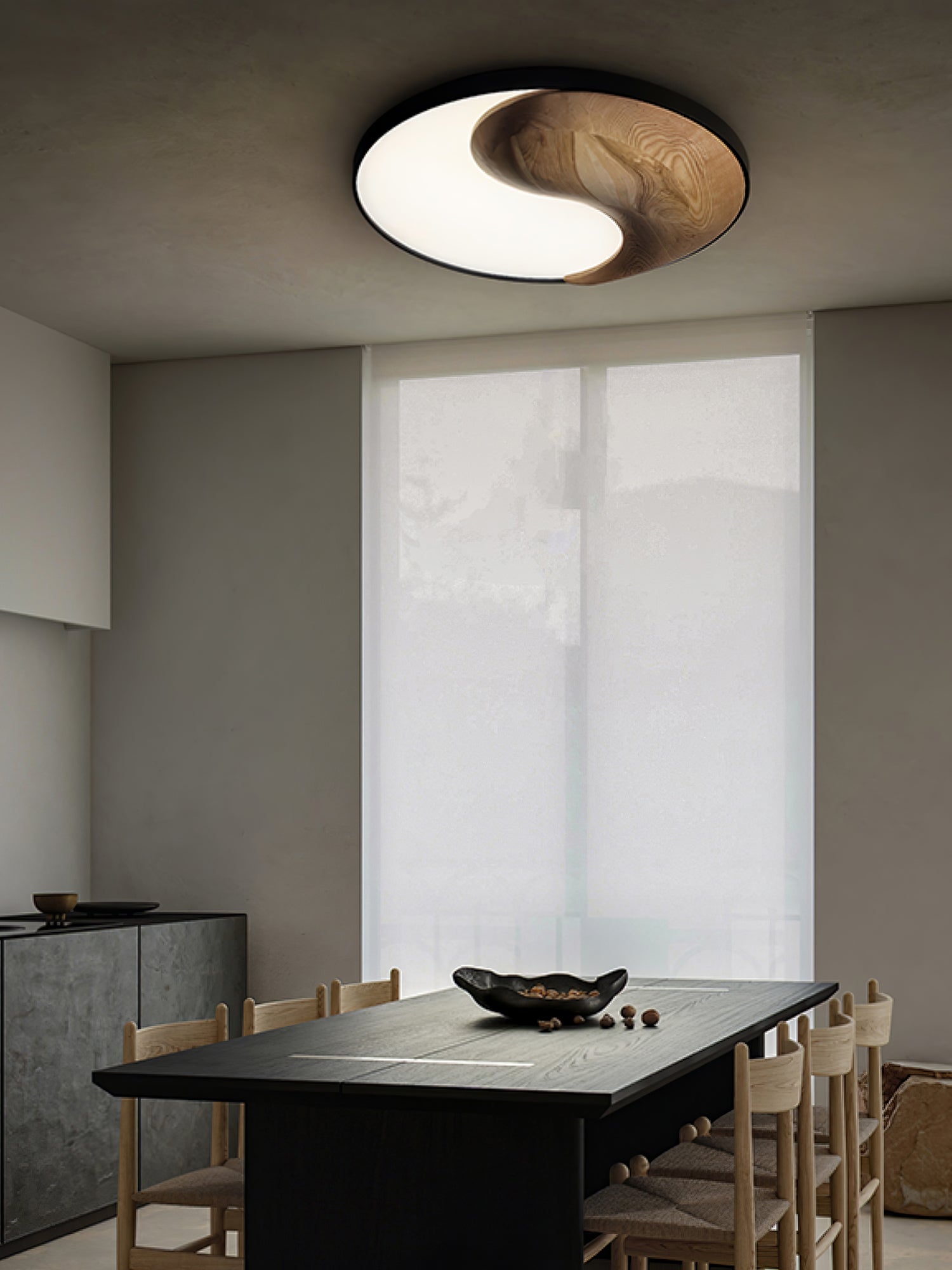 Ivelor Moderne Minimalistische Deckenleuchte aus Holz-Letslighting