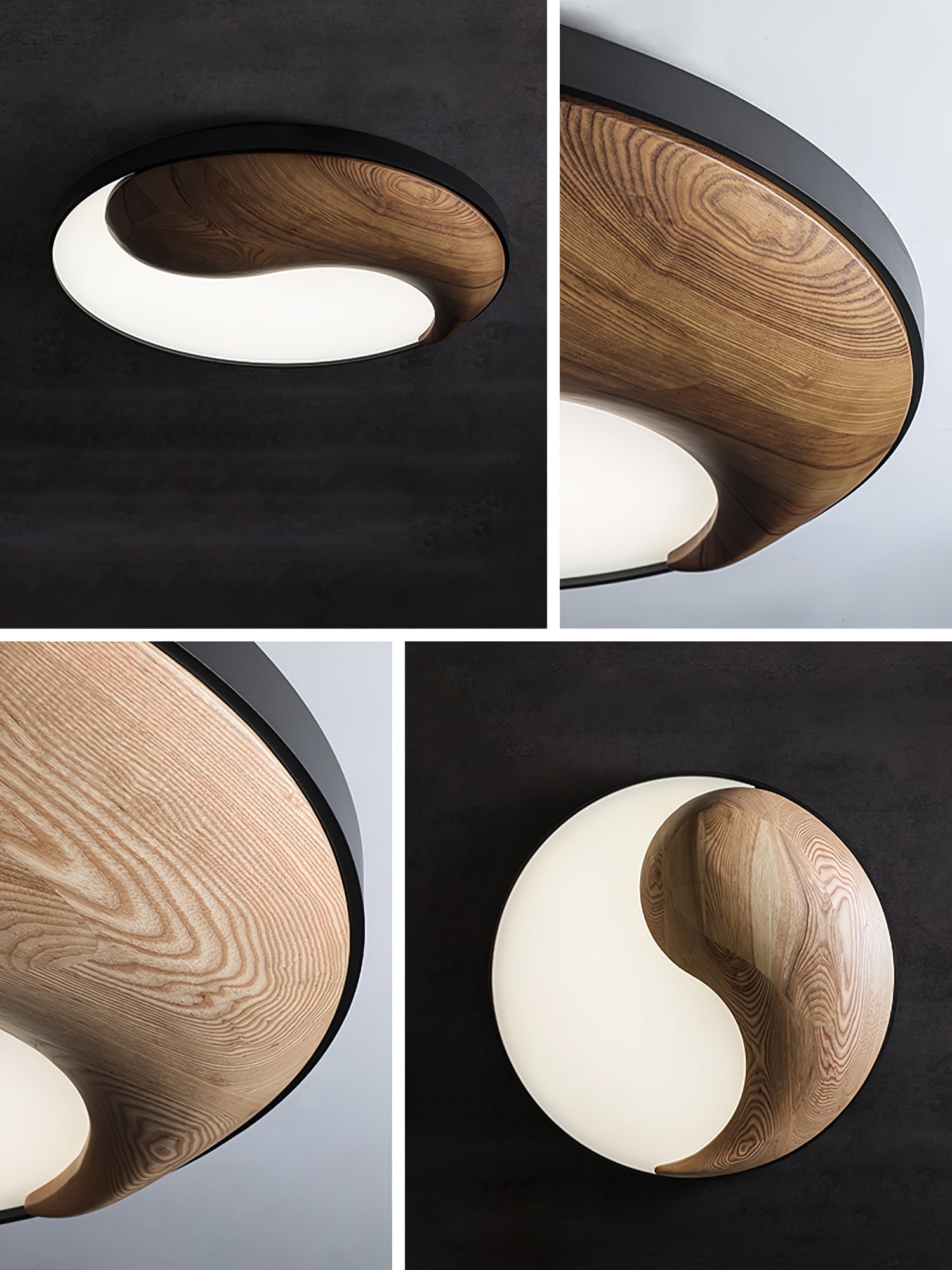 Ivelor Moderne Minimalistische Deckenleuchte aus Holz-Letslighting