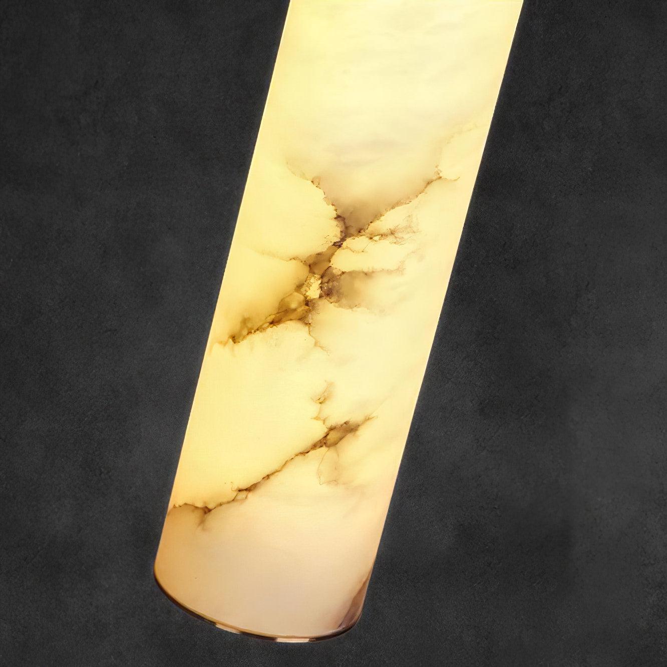 Ulzorila Cylinder Alabaster Pendant Light - Blowlighting