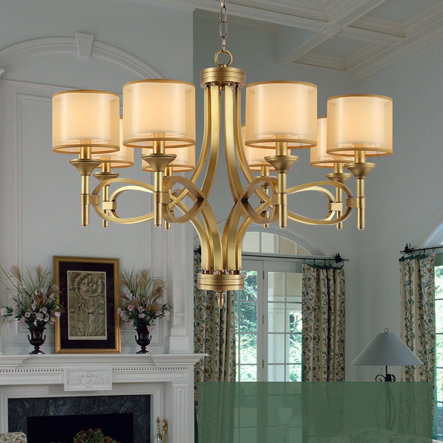 Tallie Postmoderner Luxus-Stoff-Kronleuchter-Letslighting