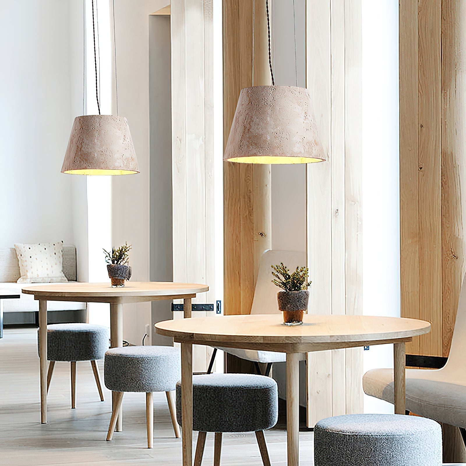Ovelir Modern Minimalist Travertine Pendant Lamp - Letslighting