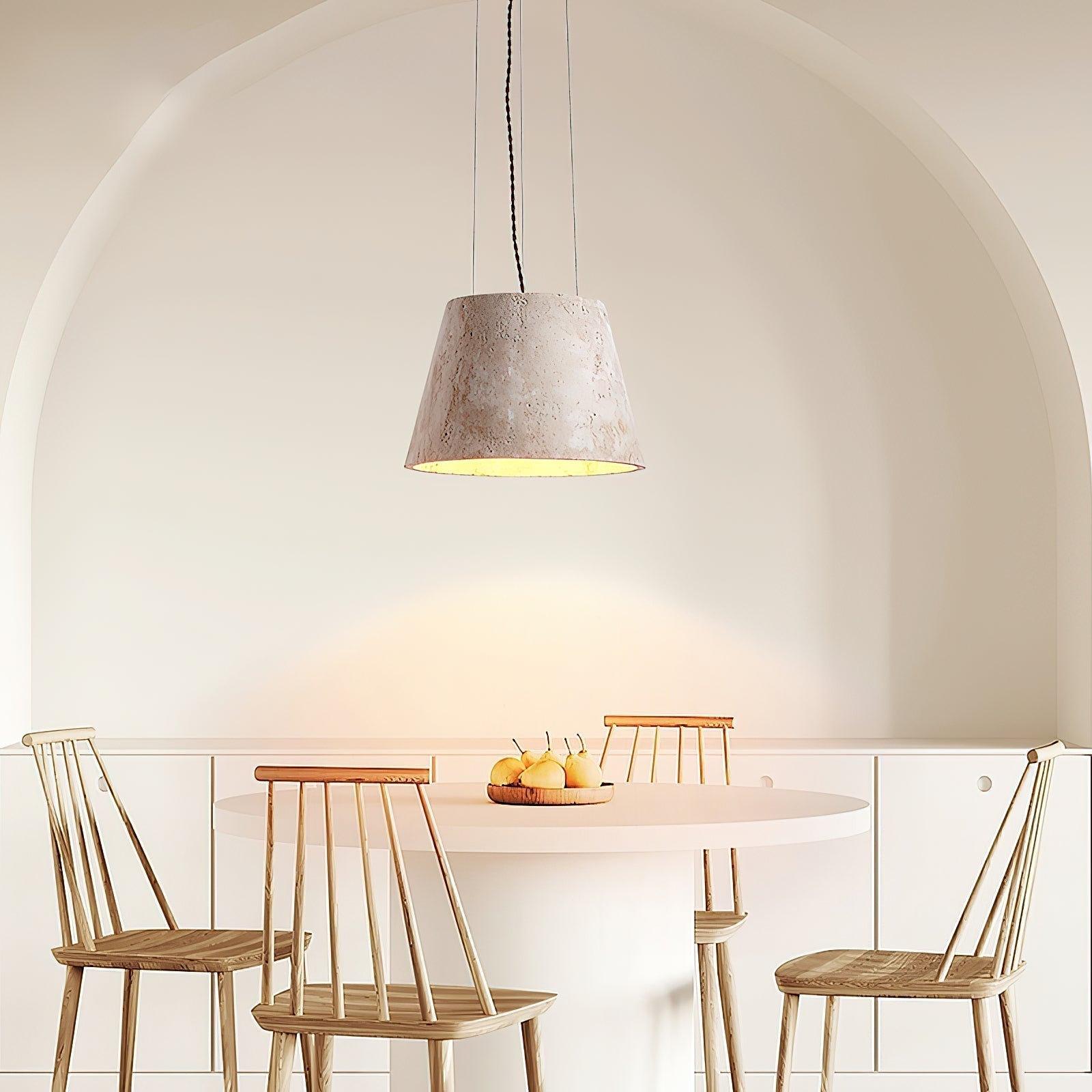 Ovelir Modern Minimalist Travertine Pendant Lamp - Letslighting