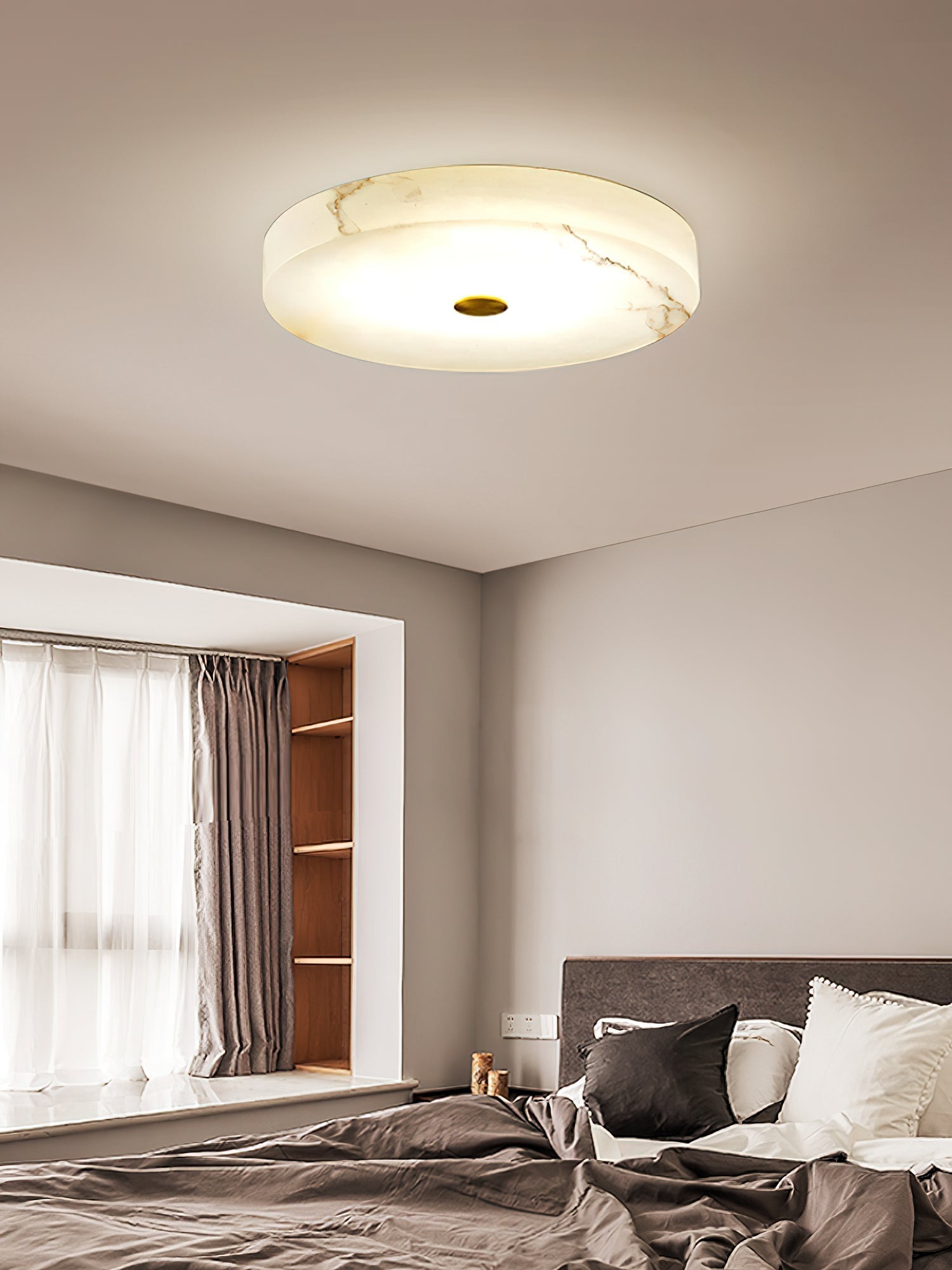 Unorir Modern Minimalist Alabaster Ceiling Light - Letslighting