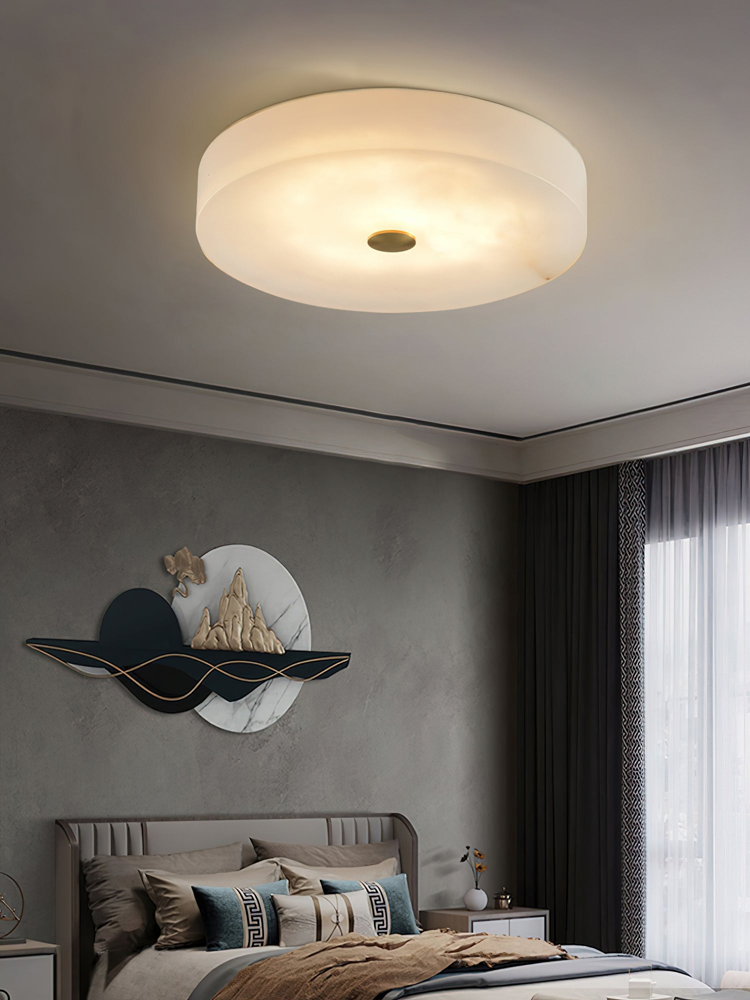 Unorir Modern Minimalist Alabaster Ceiling Light - Letslighting