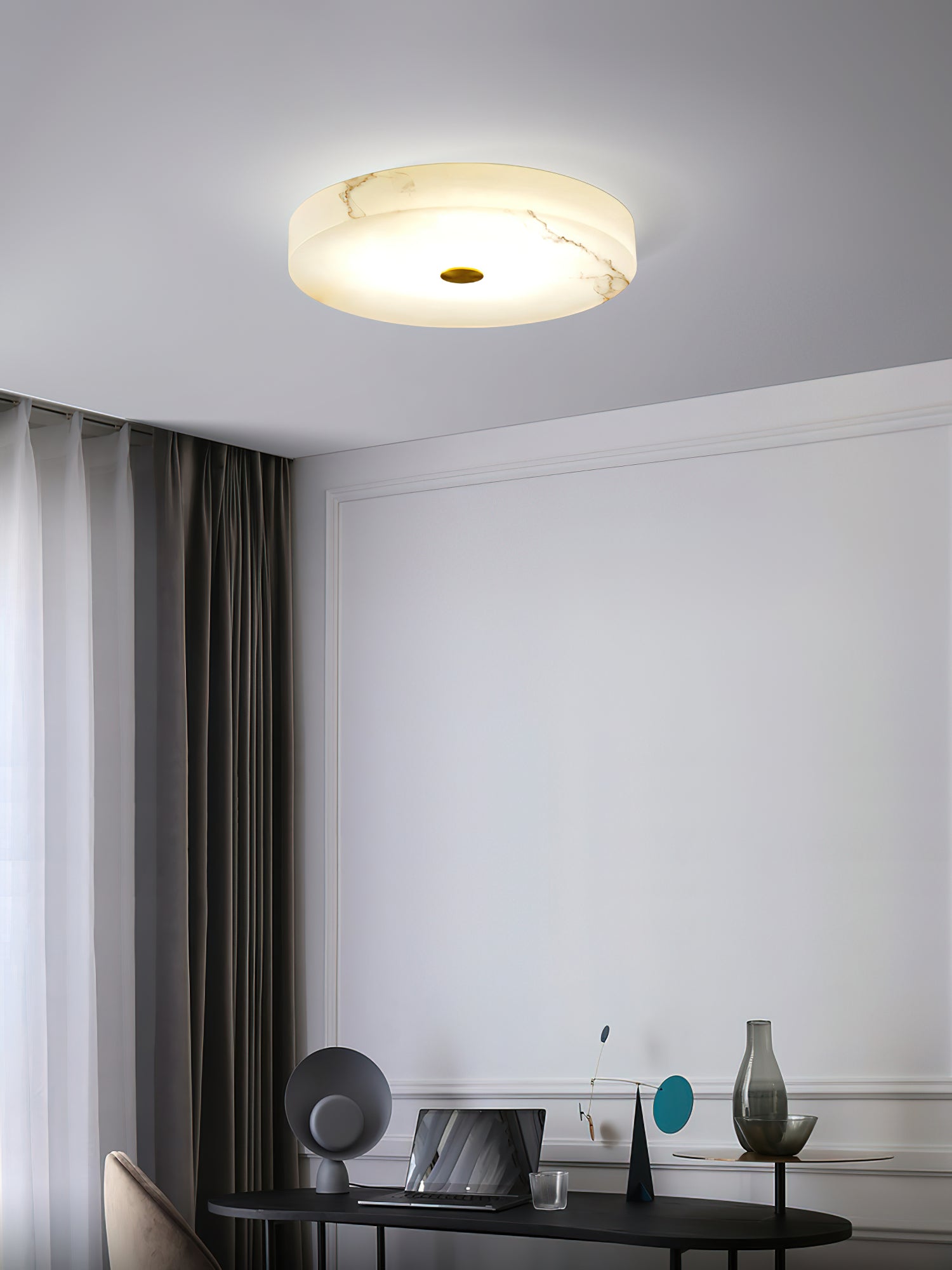 Unorir Modern Minimalist Alabaster Ceiling Light - Letslighting