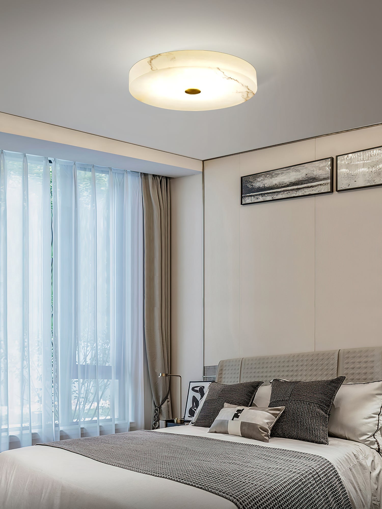 Unorir Modern Minimalist Alabaster Ceiling Light - Letslighting