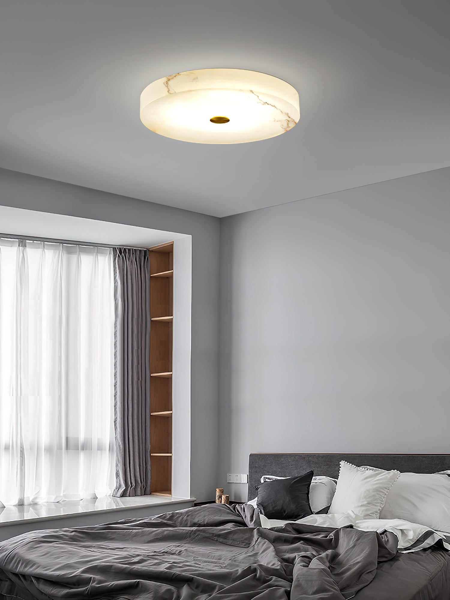 Unorir Modern Minimalist Alabaster Ceiling Light - Letslighting