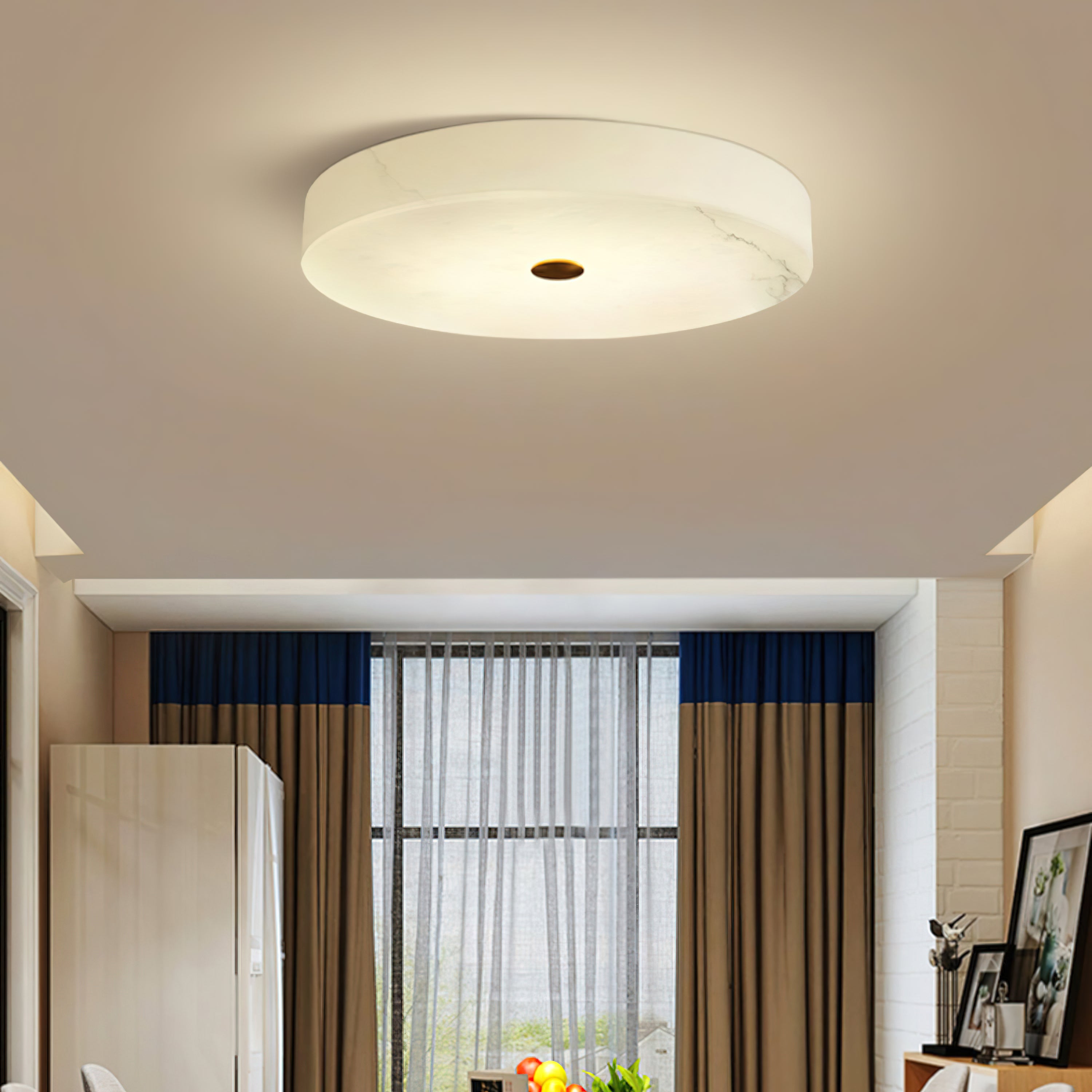 Unorir Modern Minimalist Alabaster Ceiling Light - Letslighting