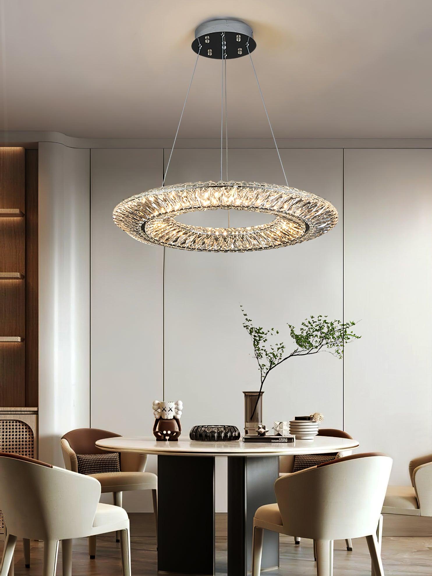 Lustra Geometrischer Kristall-Lüster LED Elegant-Letslighting