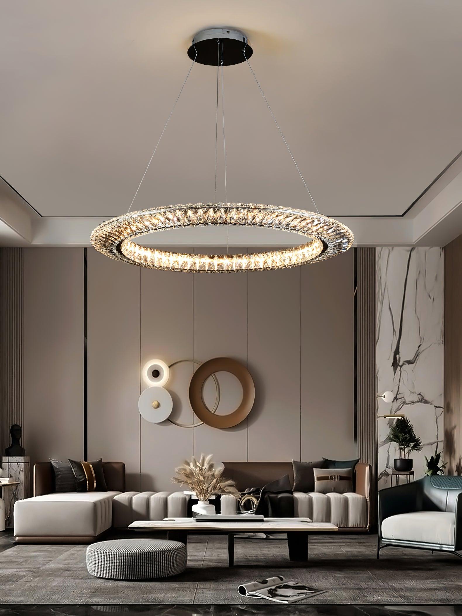 Lustra Geometrischer Kristall-Lüster LED Elegant-Letslighting