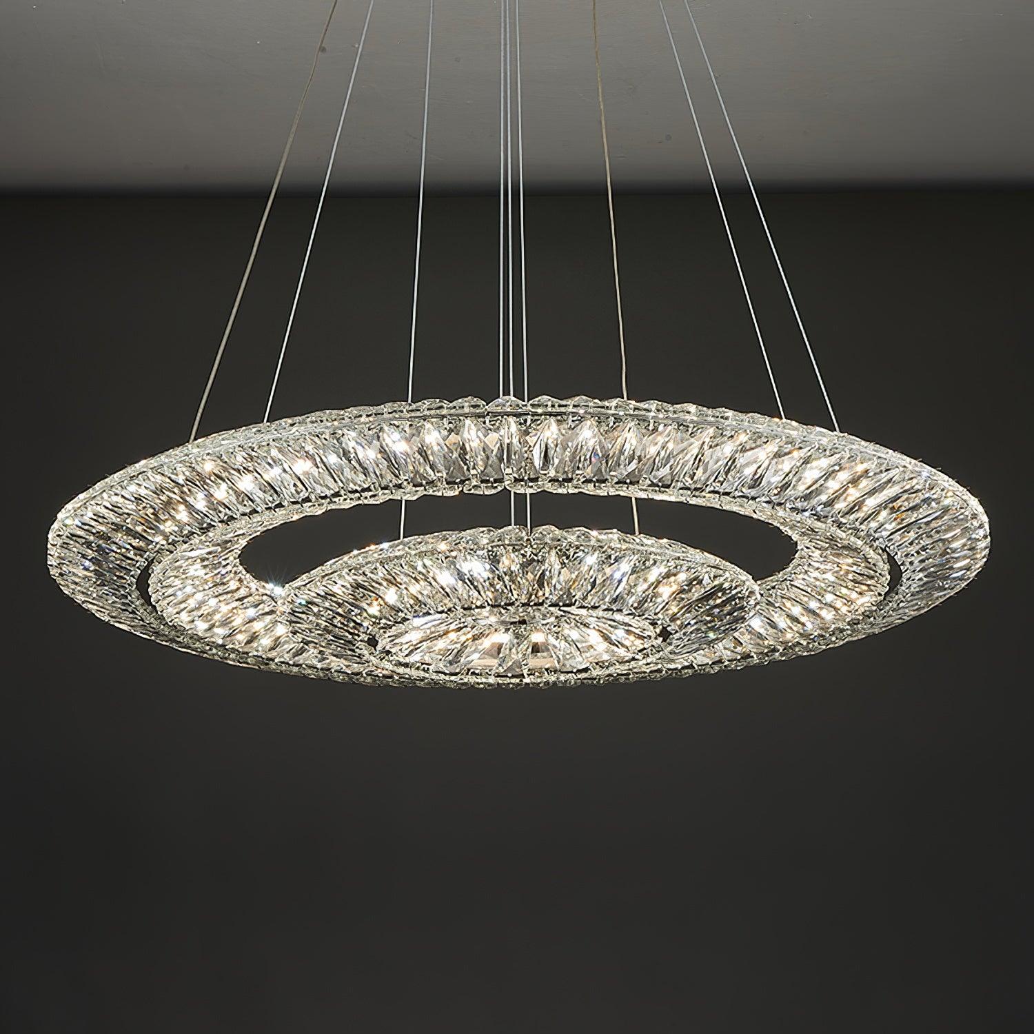 Lustra Geometrischer Kristall-Lüster LED Elegant-Letslighting