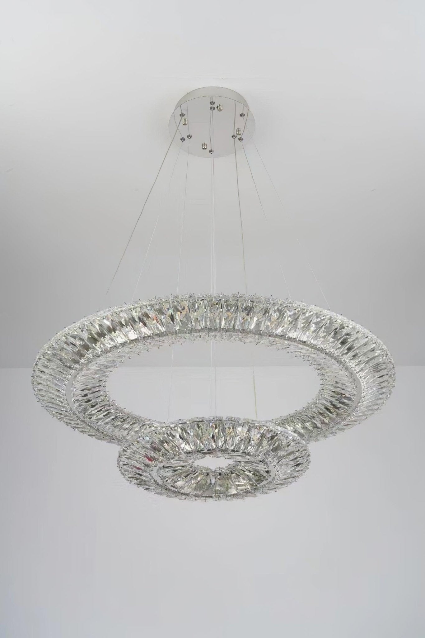 Lustra Geometrischer Kristall-Lüster LED Elegant-Letslighting