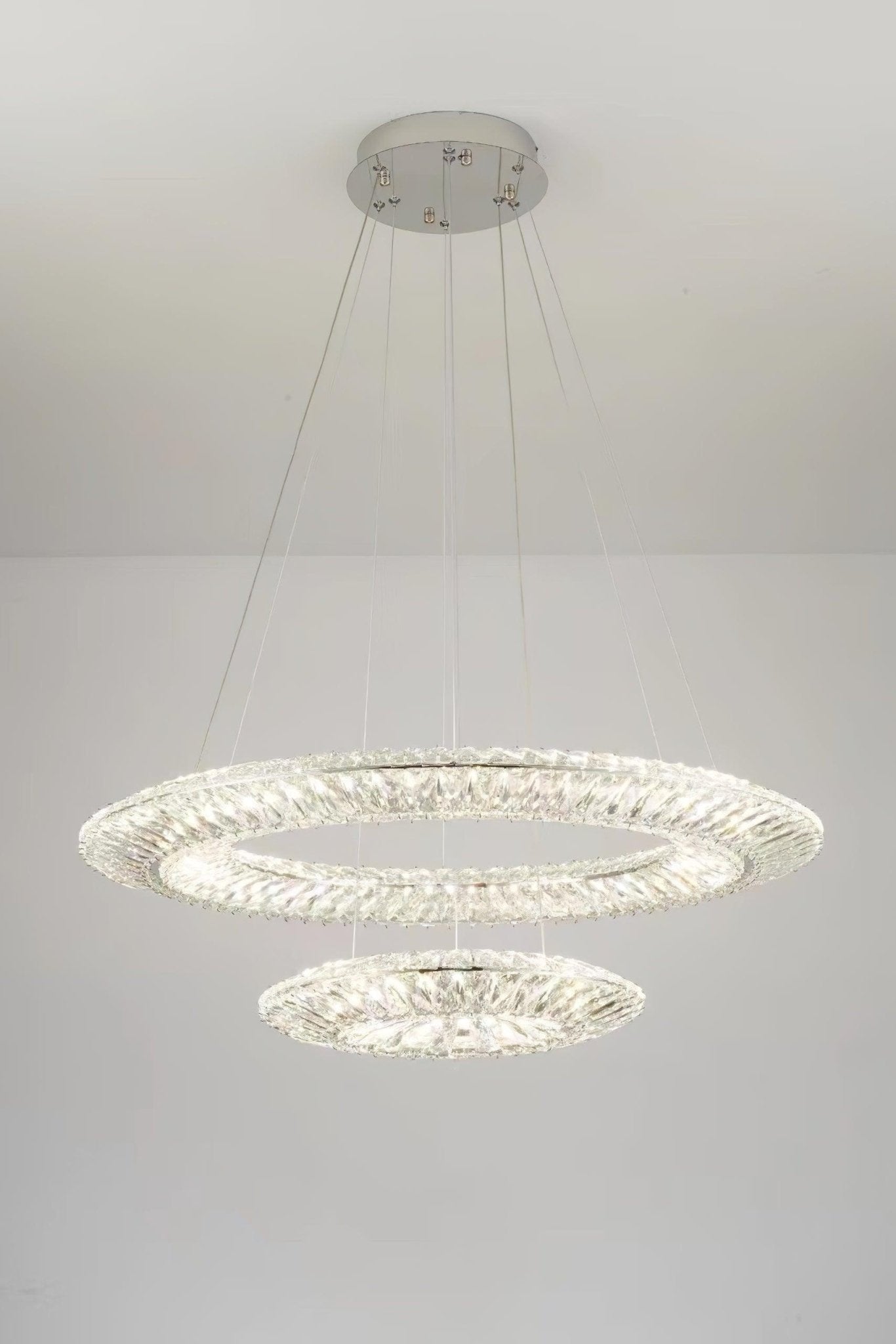 Lustra Geometrischer Kristall-Lüster LED Elegant-Letslighting