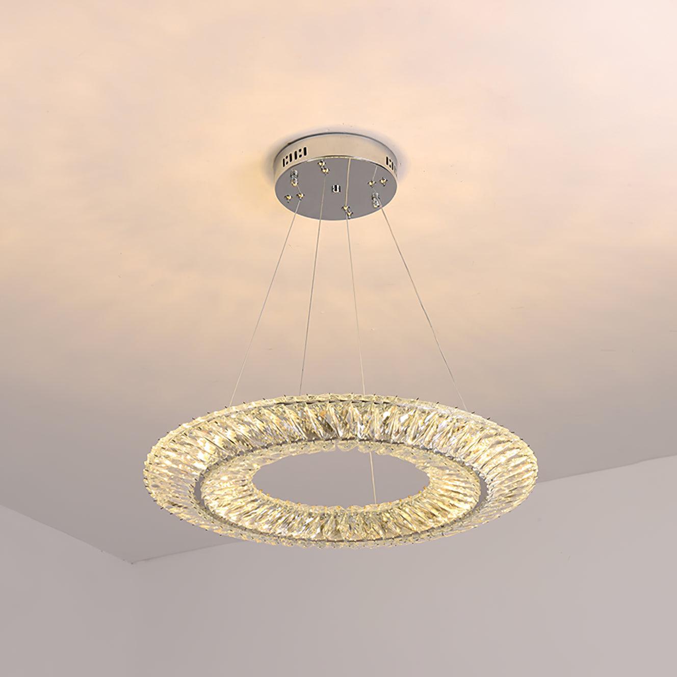 Lustra Geometrischer Kristall-Lüster LED Elegant-Letslighting