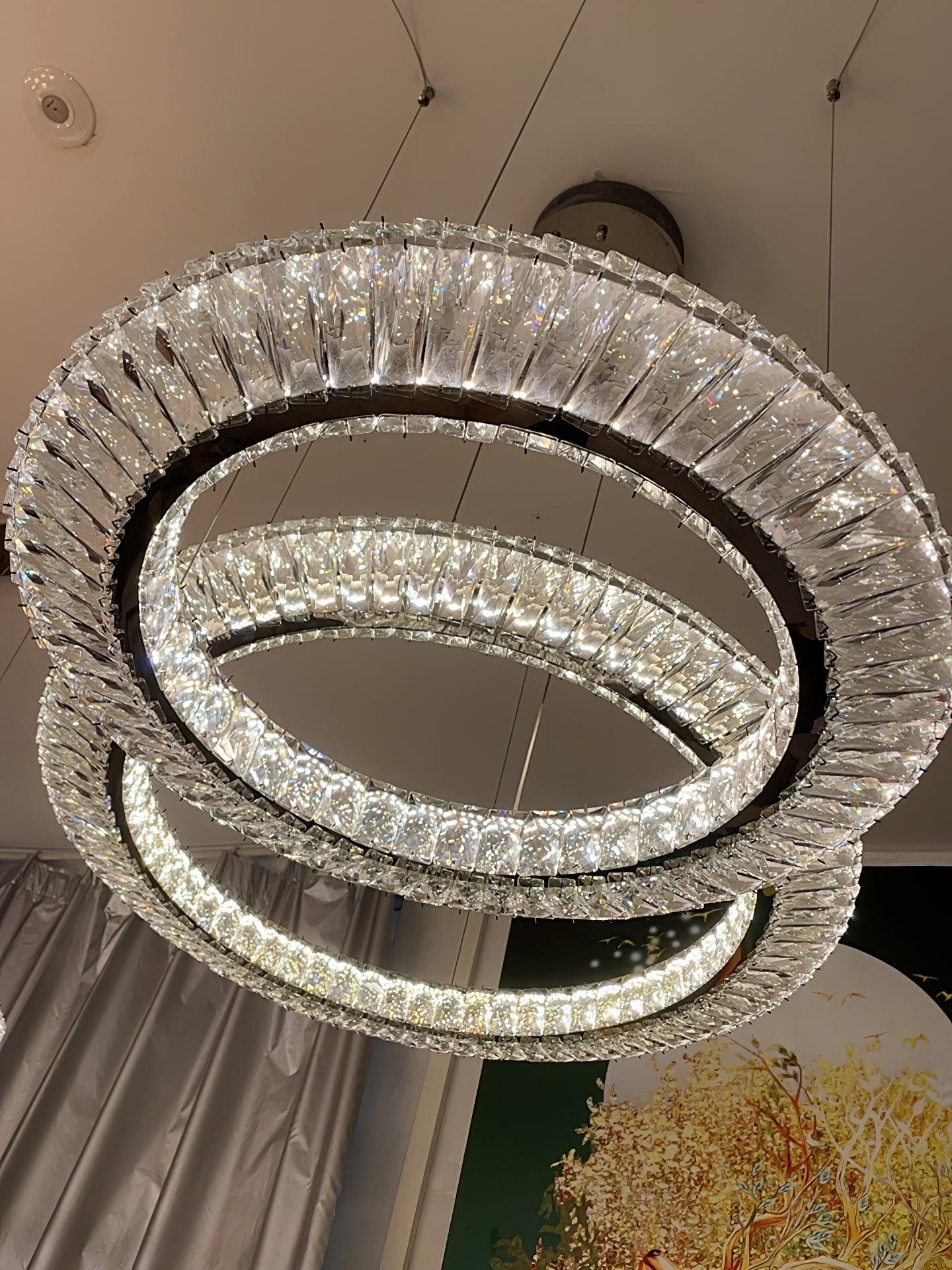 Lustra Geometrischer Kristall-Lüster LED Elegant-Letslighting