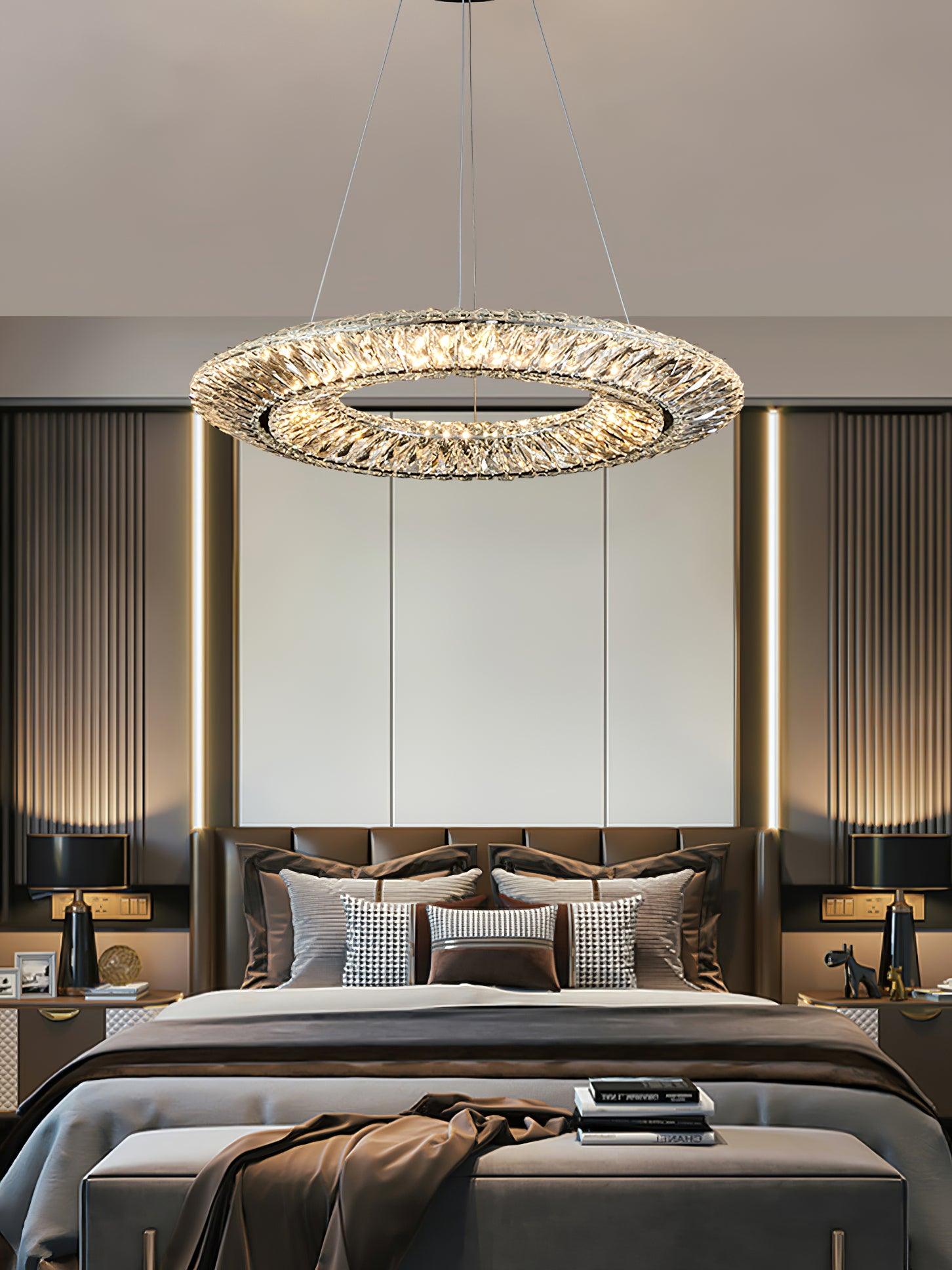 Lustra Geometrischer Kristall-Lüster LED Elegant-Letslighting