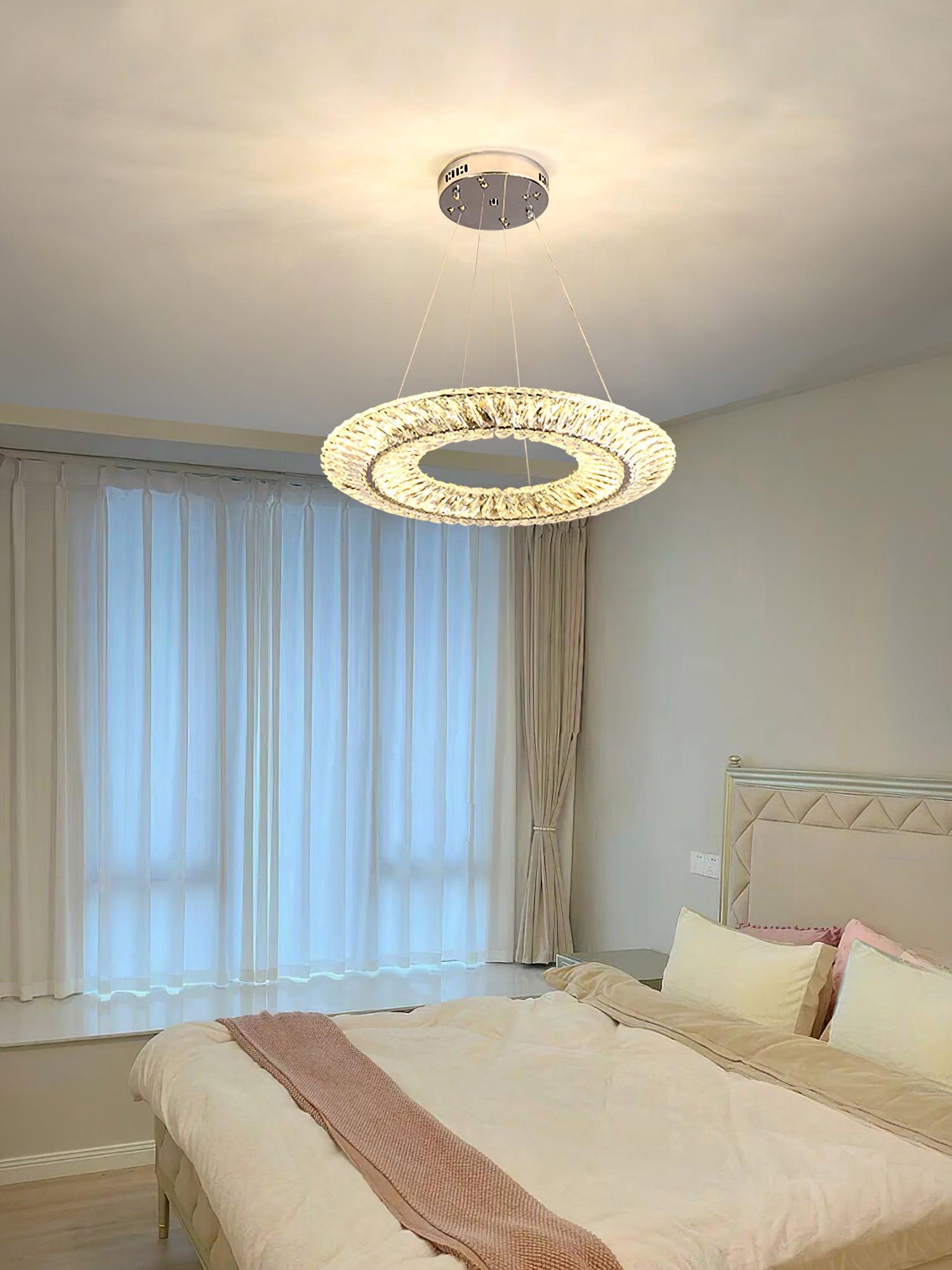 Lustra Geometrischer Kristall-Lüster LED Elegant-Letslighting