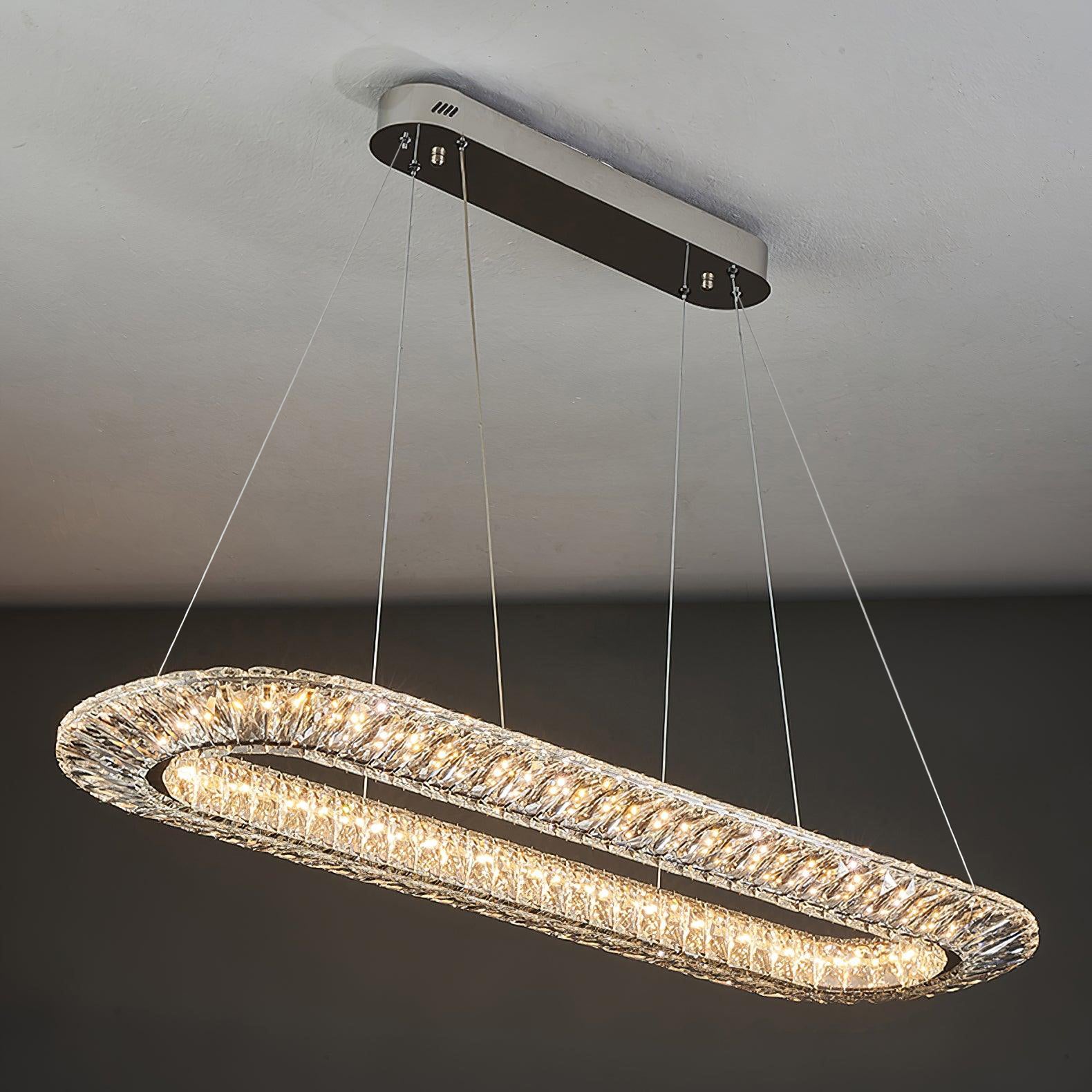 Lustra Geometrischer Kristall-Lüster LED Elegant-Letslighting