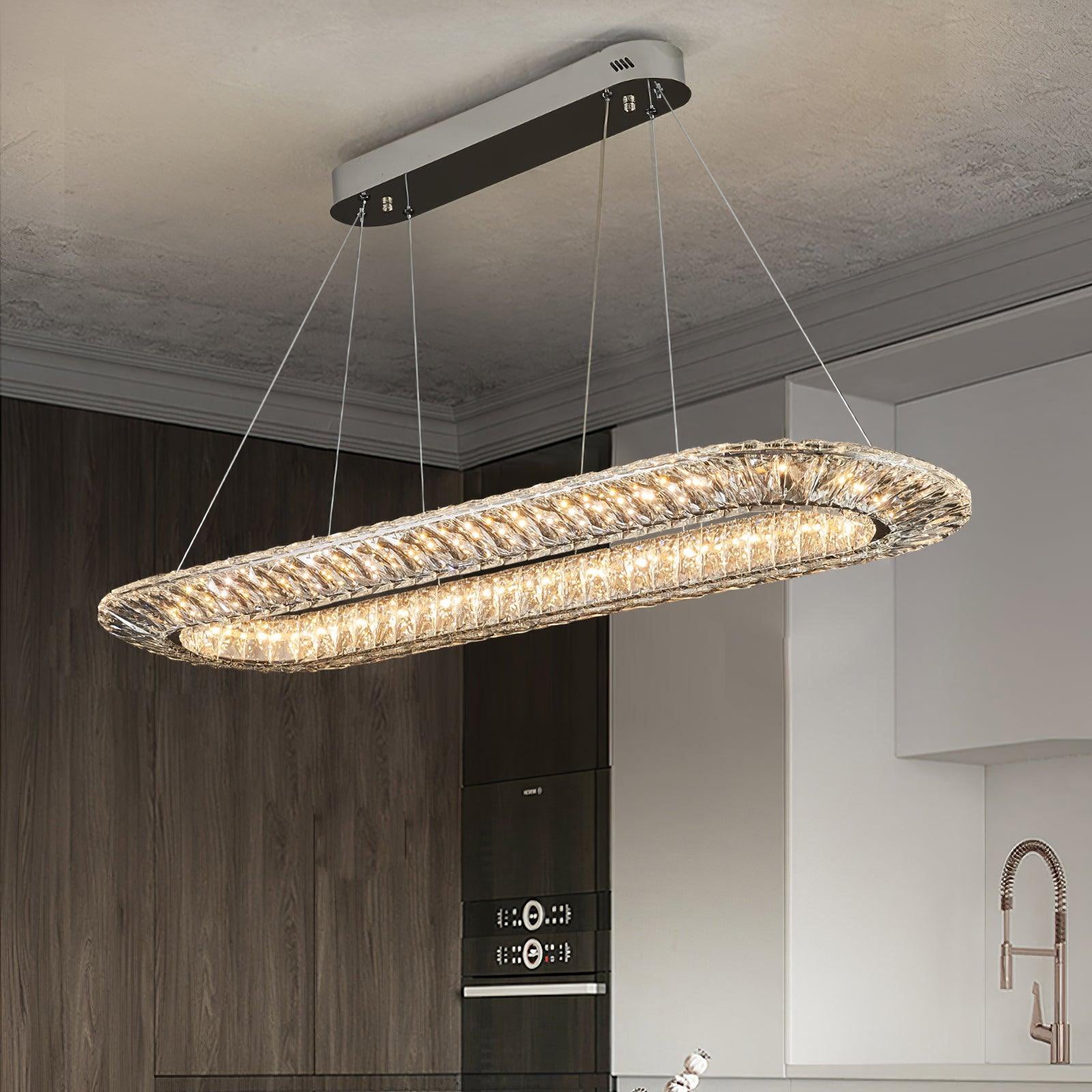 Lustra Geometrischer Kristall-Lüster LED Elegant-Letslighting