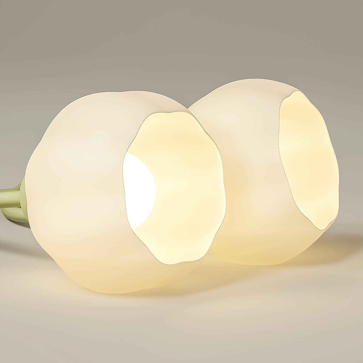 Florina Deckenleuchte aus Glas mit Blumenmotiv-Letslighting