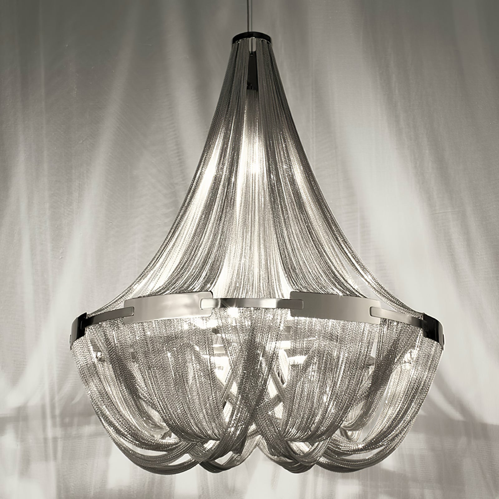 Solara Kronleuchter Quaste Aluminium Kette-Letslighting