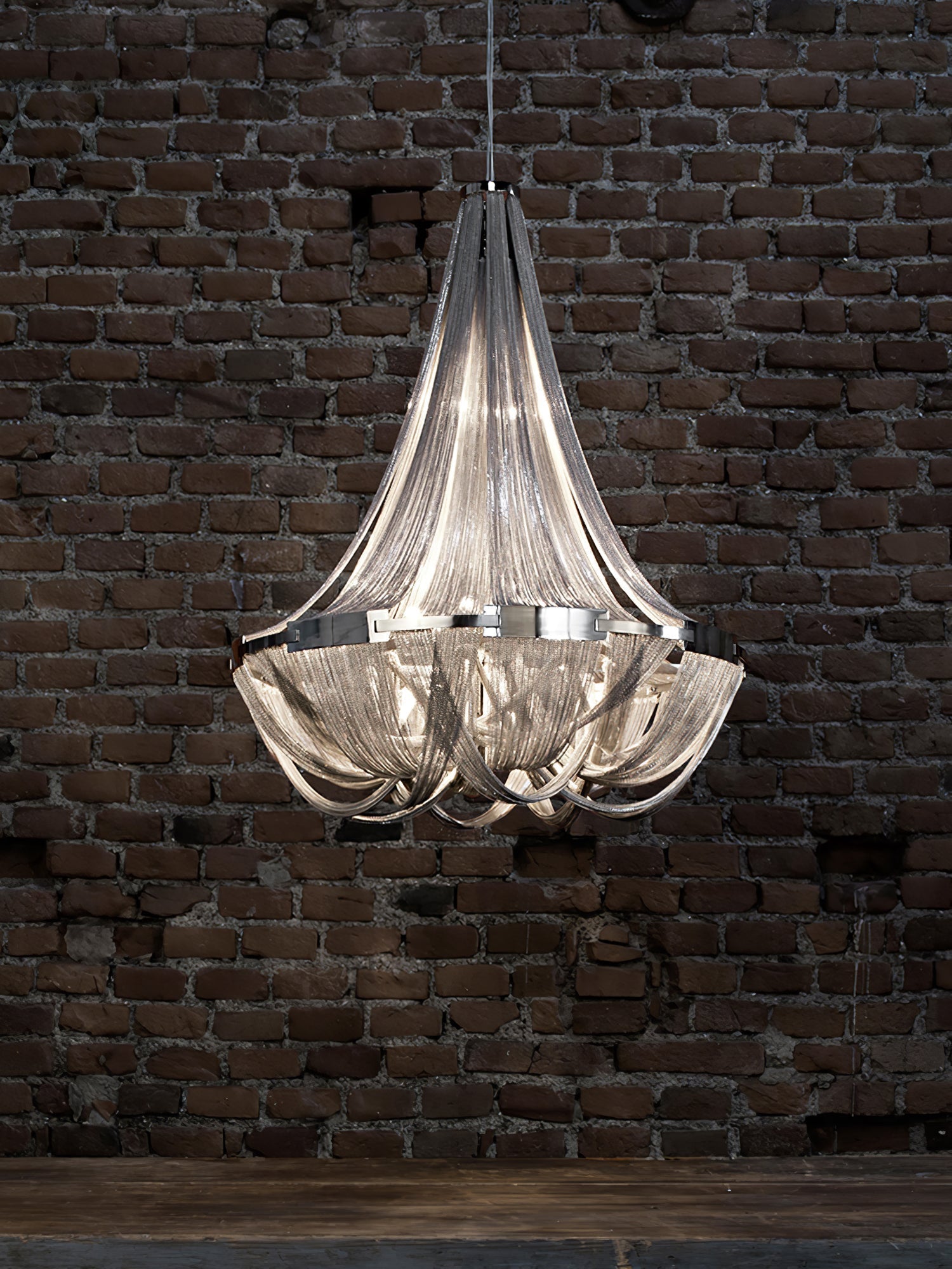 Solara Kronleuchter Quaste Aluminium Kette-Letslighting