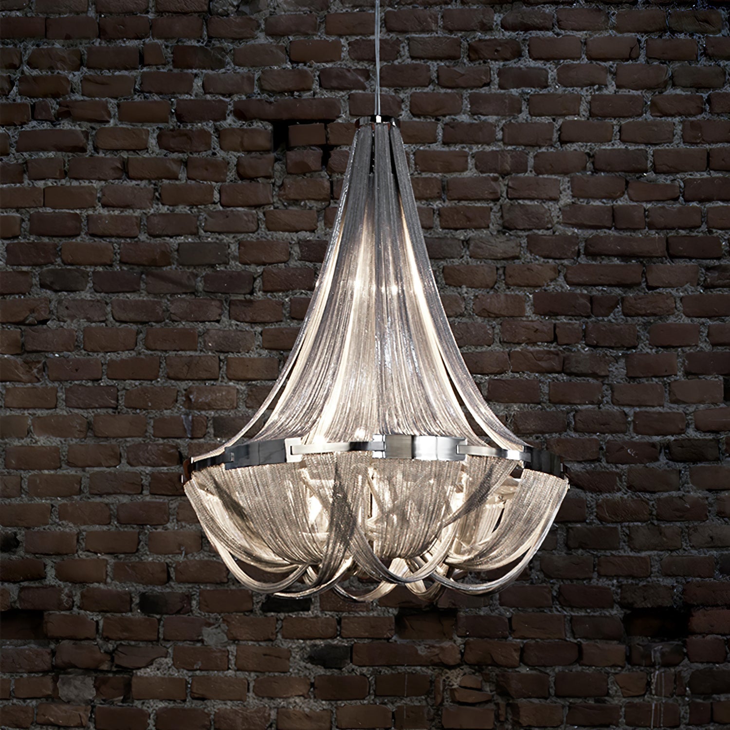 Solara Kronleuchter Quaste Aluminium Kette-Letslighting