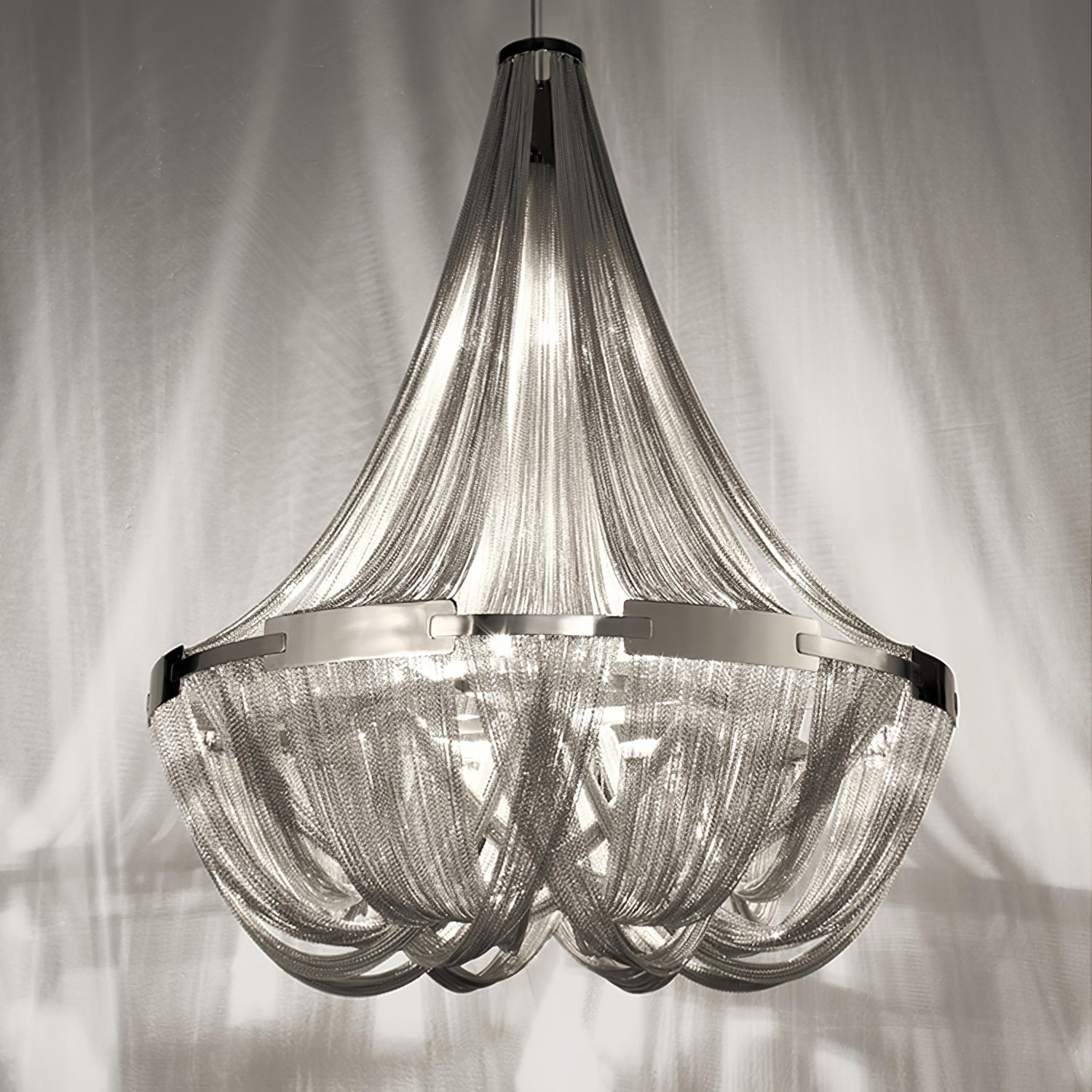 Solara Kronleuchter Quaste Aluminium Kette-Letslighting