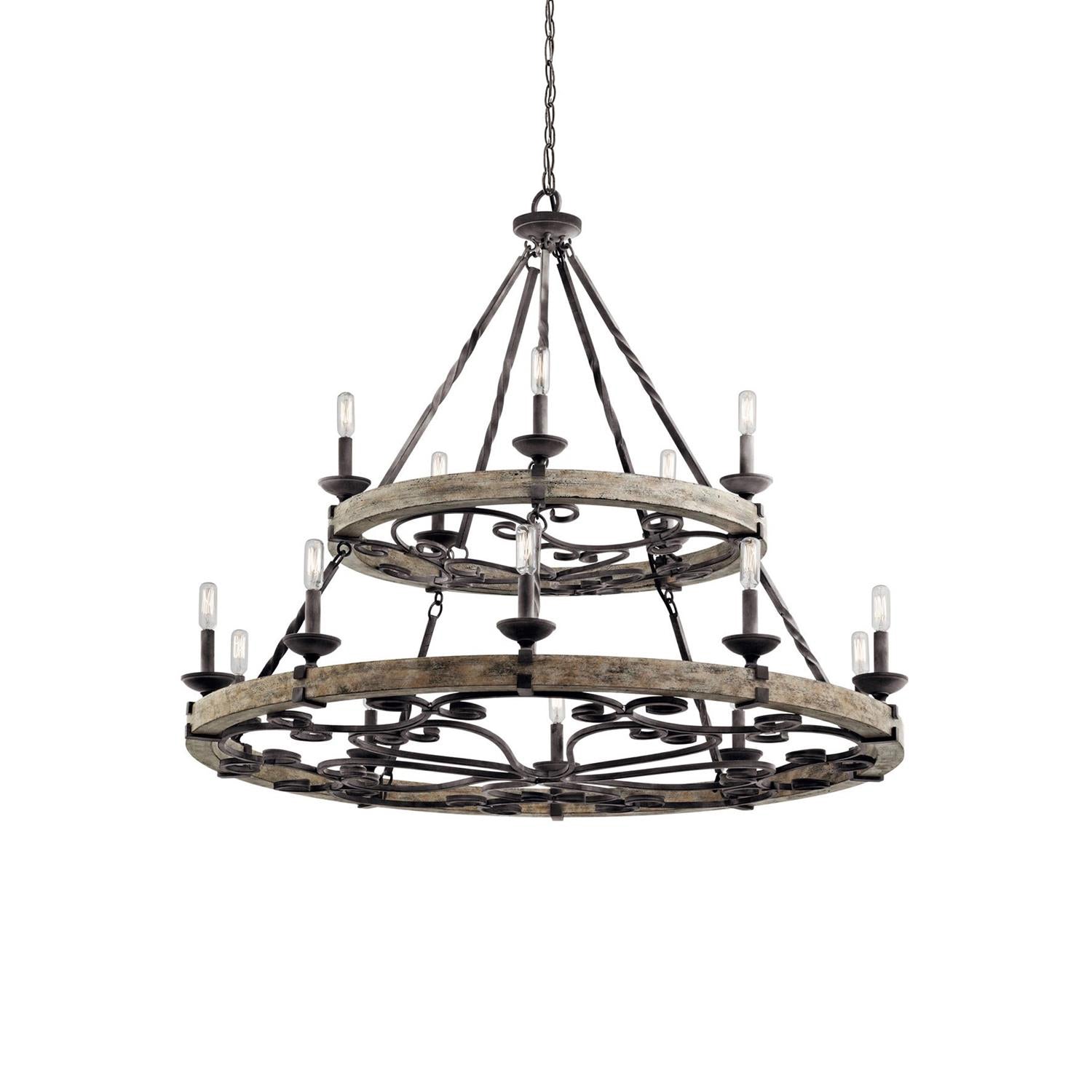 Evtalen Holz Vintage Industrial Kronleuchter-Letslighting
