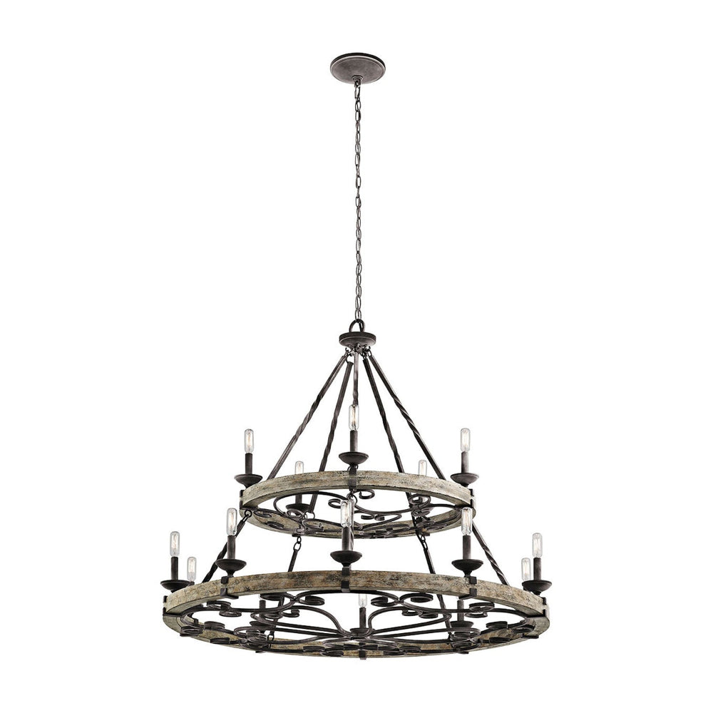 Evtalen Holz Vintage Industrial Kronleuchter-Letslighting