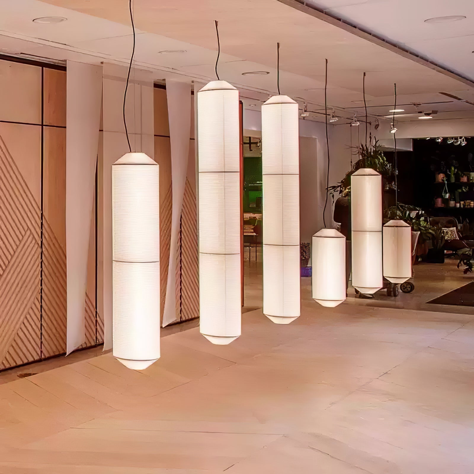 Citheis Modern Minimalist Natural Mulberry Silk Metal Pendant Lamp - Blowlighting