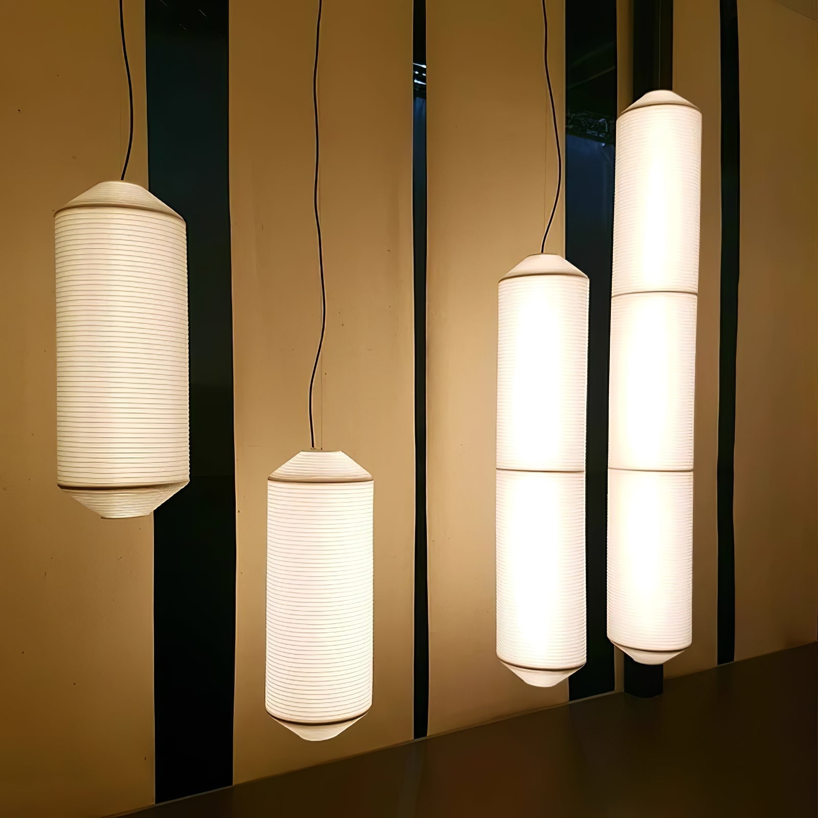 Citheis Modern Minimalist Natural Mulberry Silk Metal Pendant Lamp - Blowlighting